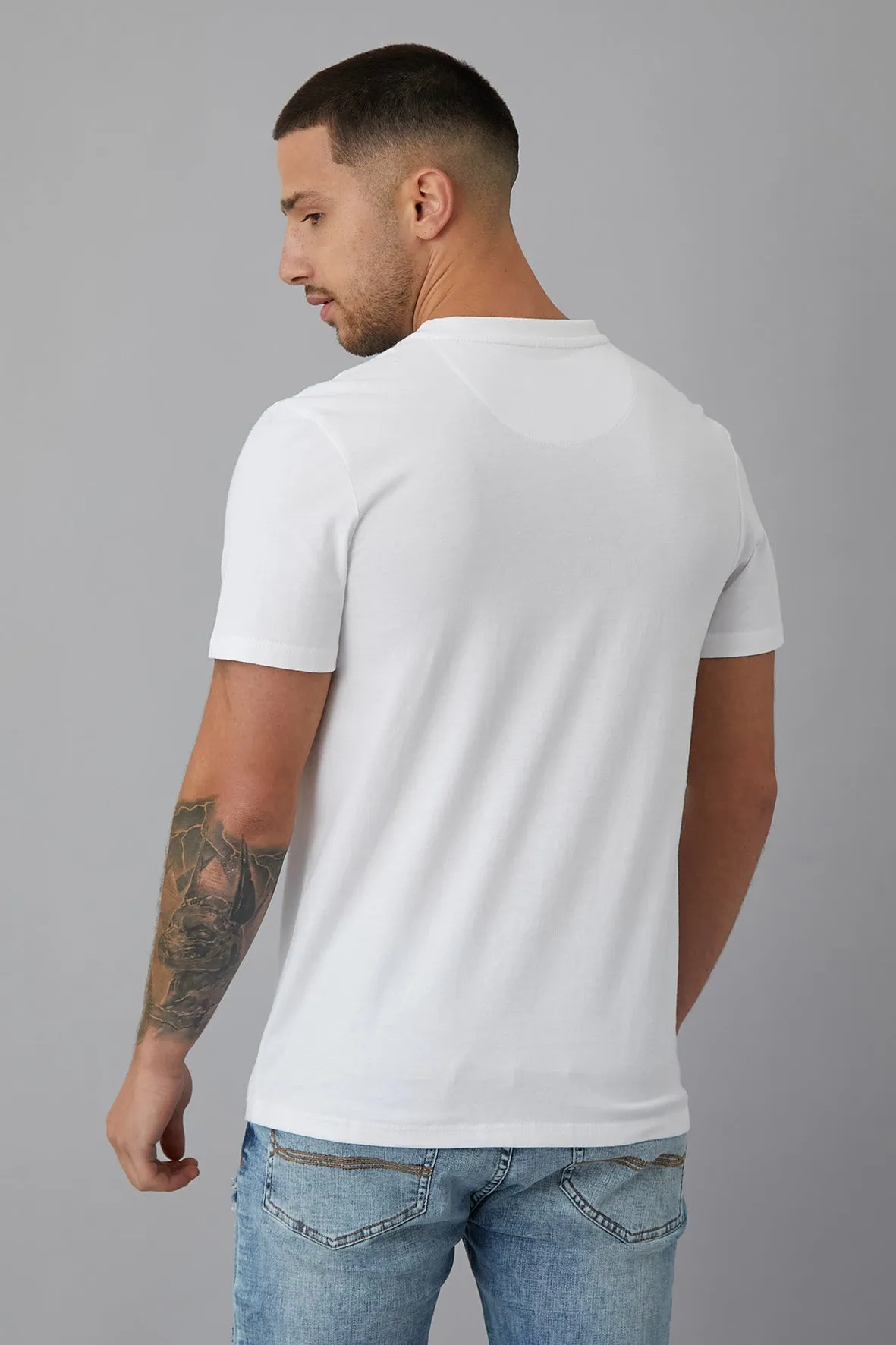 Future Printed crew neck t-shirt in Optic White