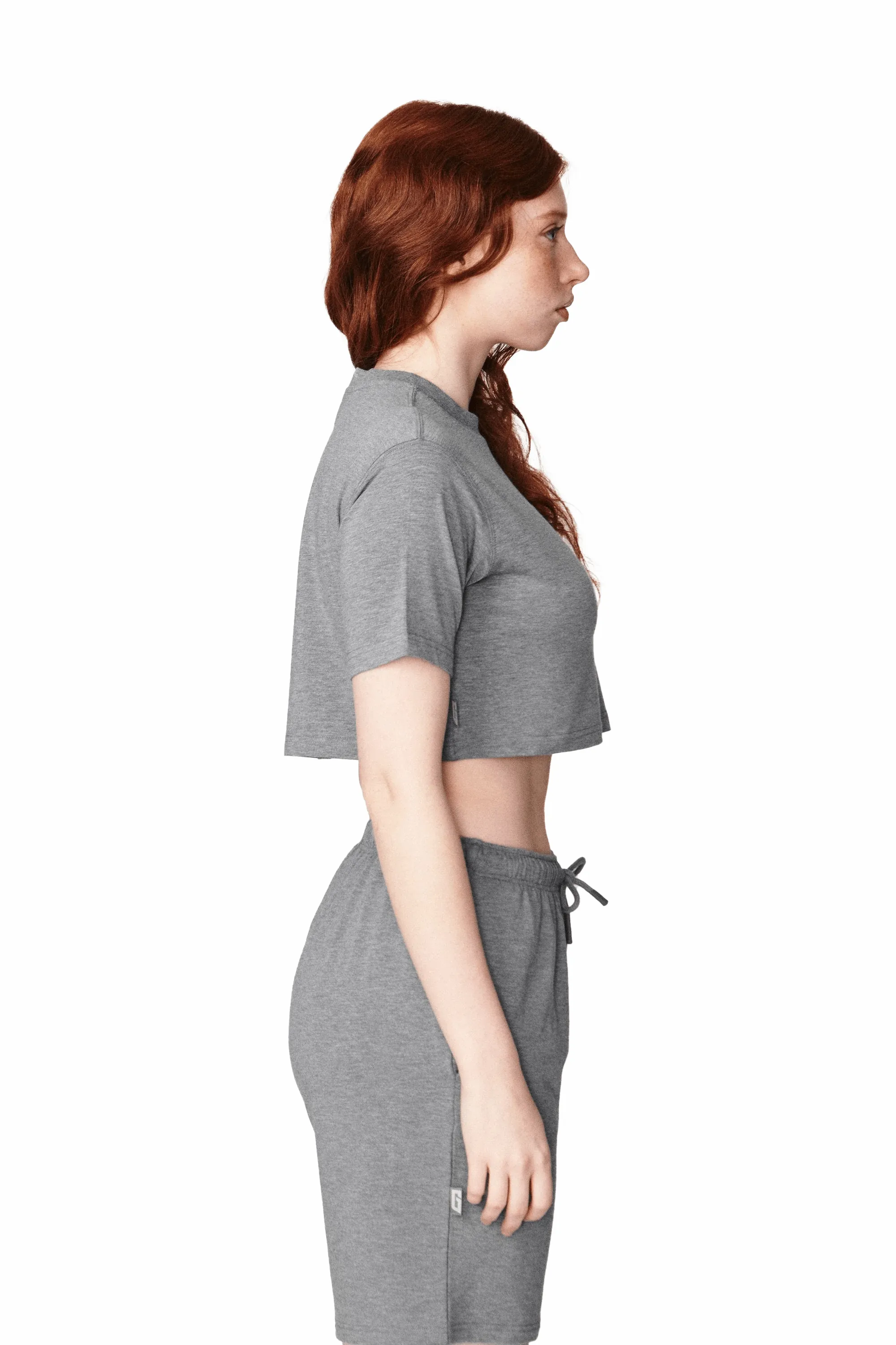 G2 ESSENTIALS - Cropped Tshirt - Glacier Gray