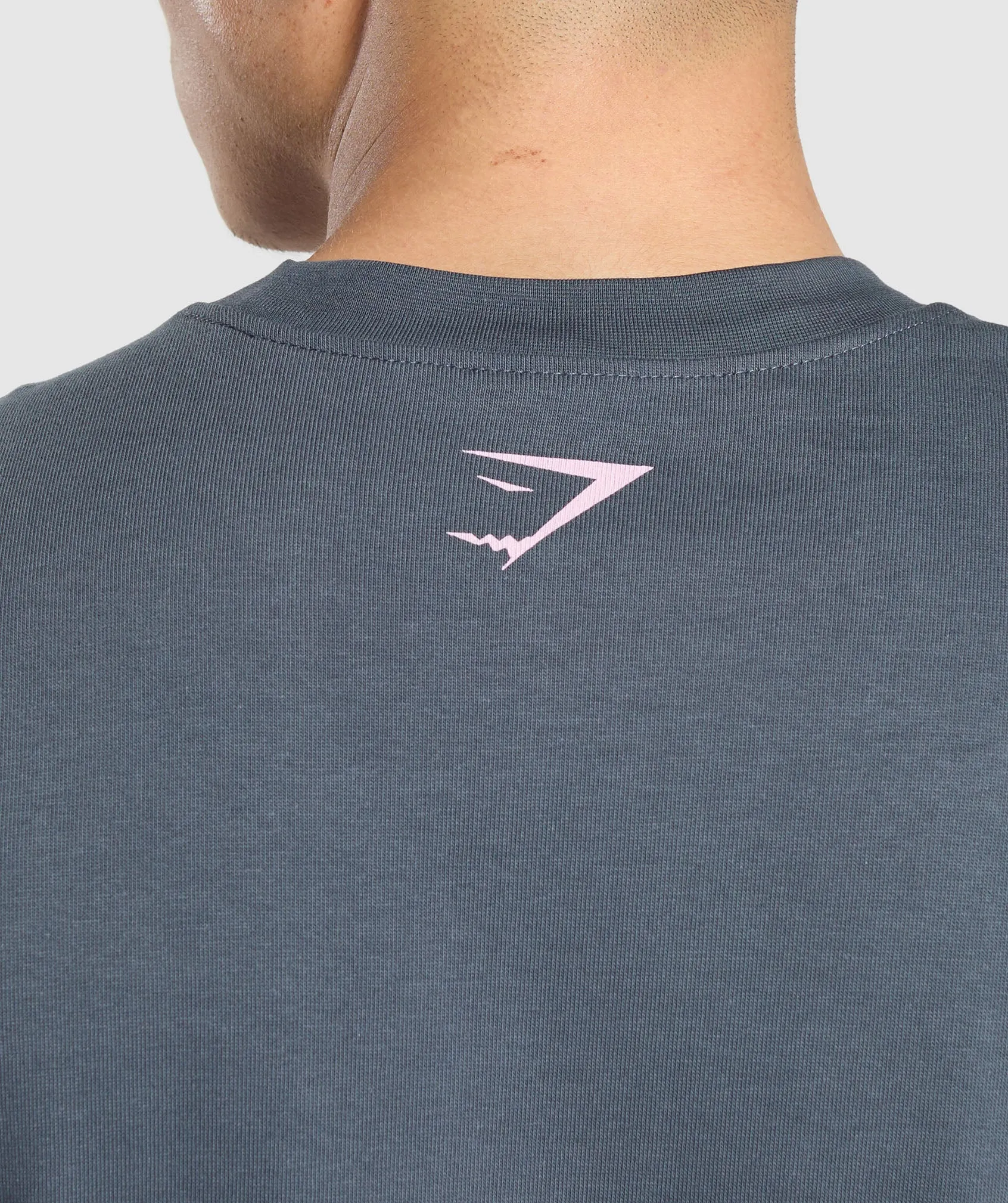 Extreme Oversized Gymshark T-Shirt in Titanium Blue - American Muscle Style
