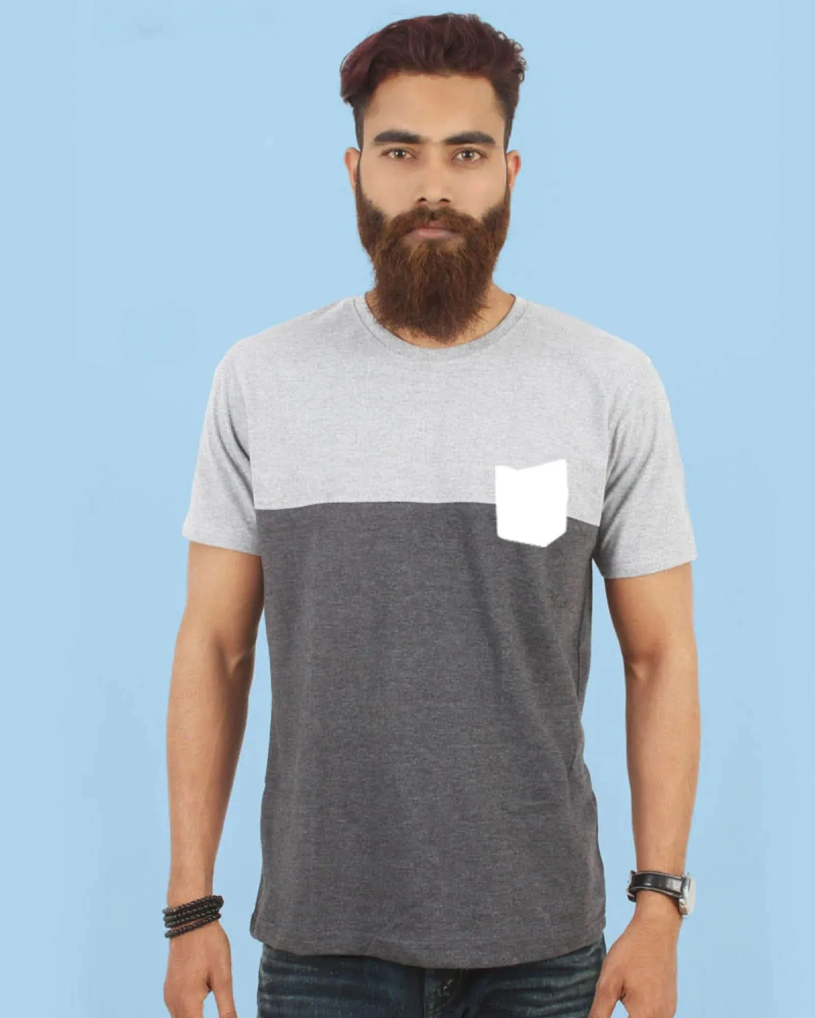 Half Sleeves Crew Neck: Chicago Panel