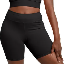 Hanes Women's Originals Cotton Stretch High Rise Bike Shorts