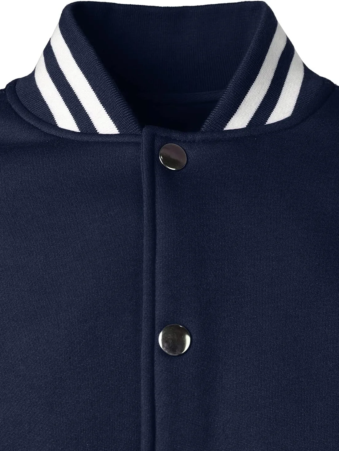 HOOD CREW Mans Varsity Baseball Jacket Cotton Blend Letterman Jackets