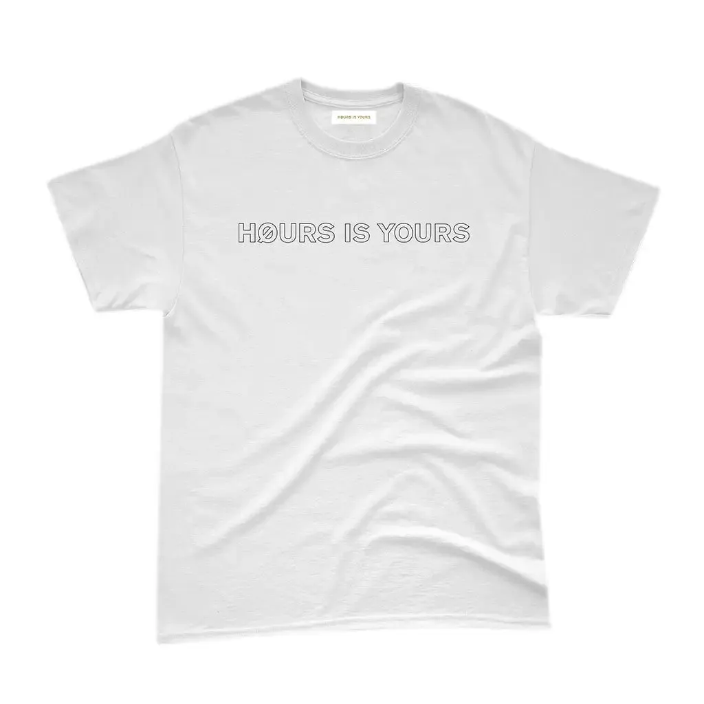 Hours Is Yours Outline T-Shirt Off White