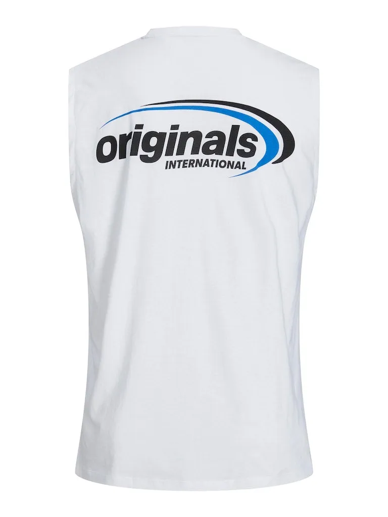Jack & Jones Belize White Sleeveless Tee White