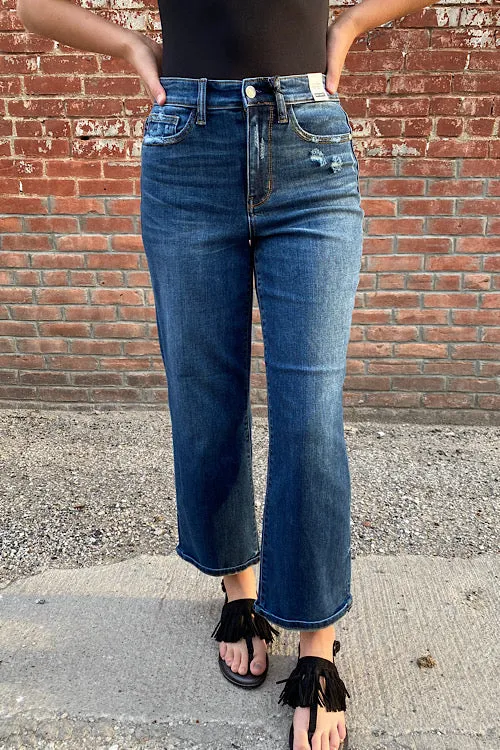 Julie - Judy Blue High Waist Wide Leg Jeans