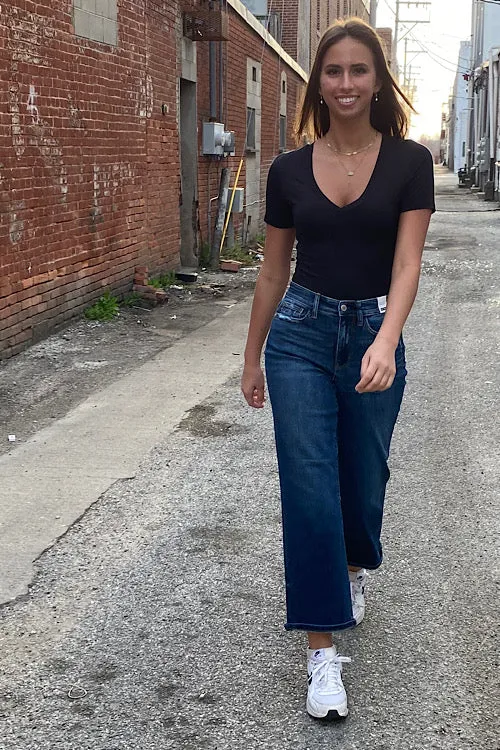 Julie - Judy Blue High Waist Wide Leg Jeans