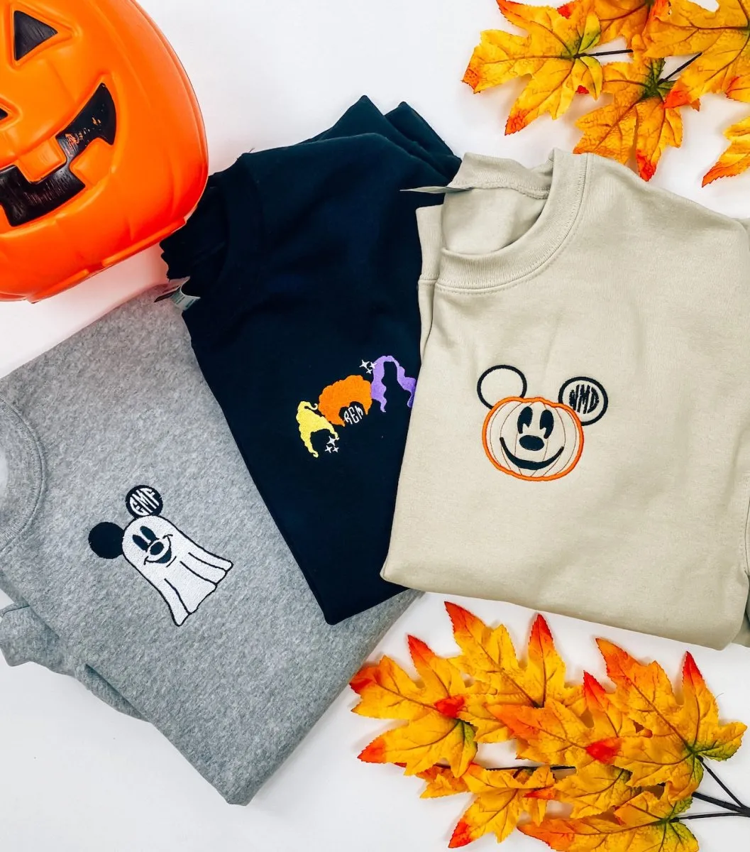 Kids Monogrammed Ghost Crewneck Sweatshirt
