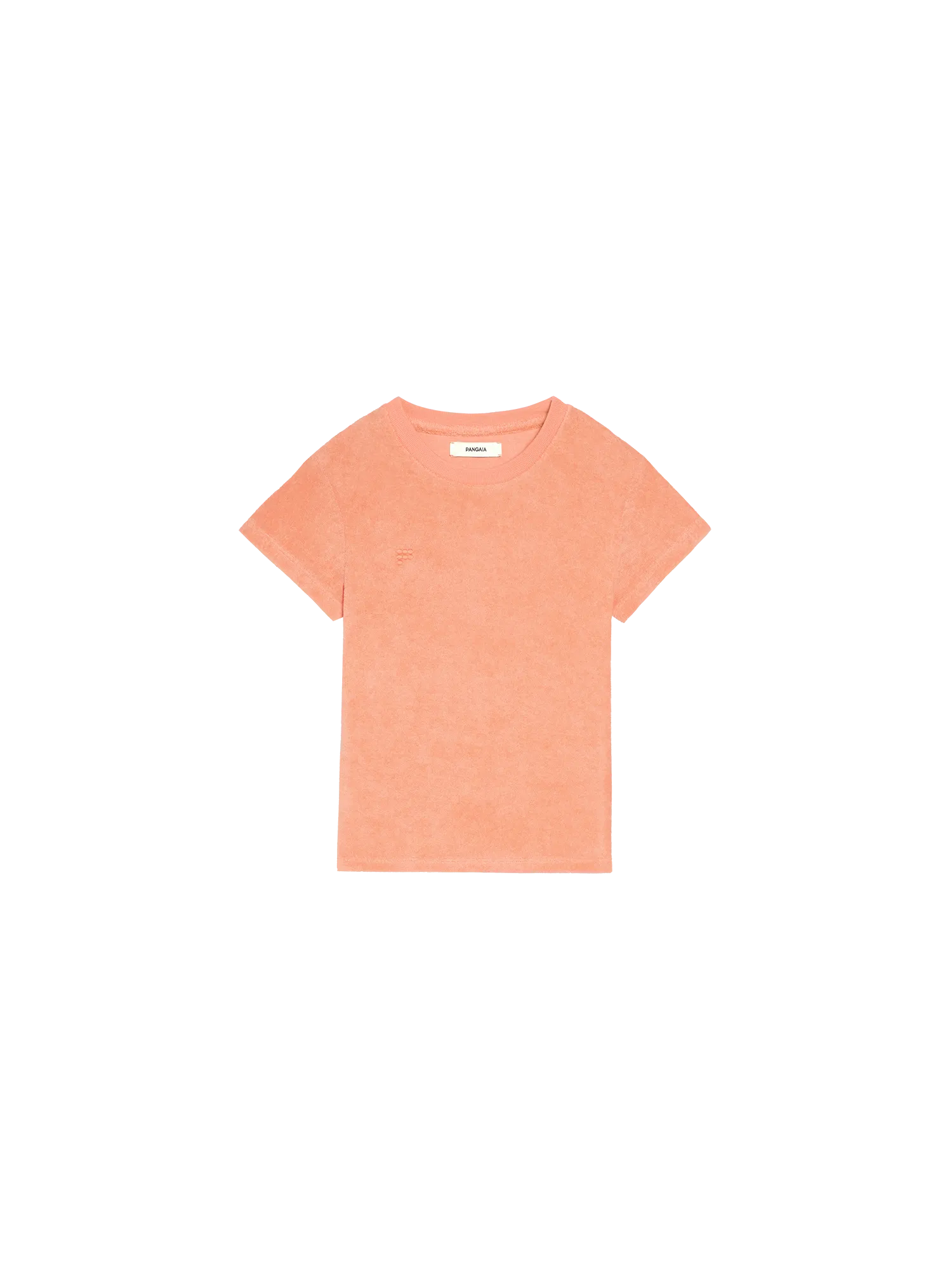 Kids Towelling T-shirt—peach perfect