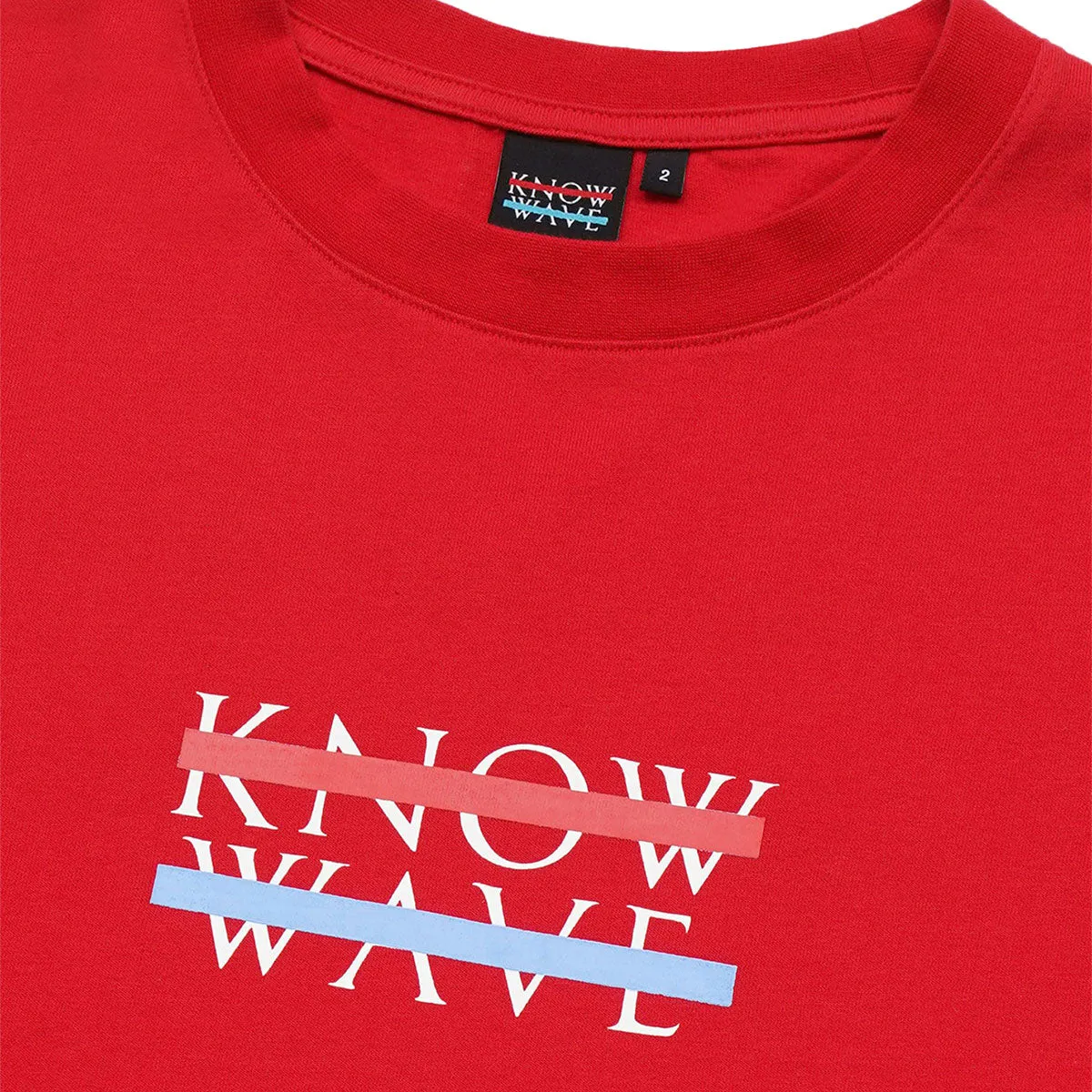 Know Wave Archive Logo T-Shirts in Black, White, and Red - KNT081m
