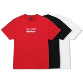 Know Wave Archive Logo T-Shirts in Black, White, and Red - KNT081m