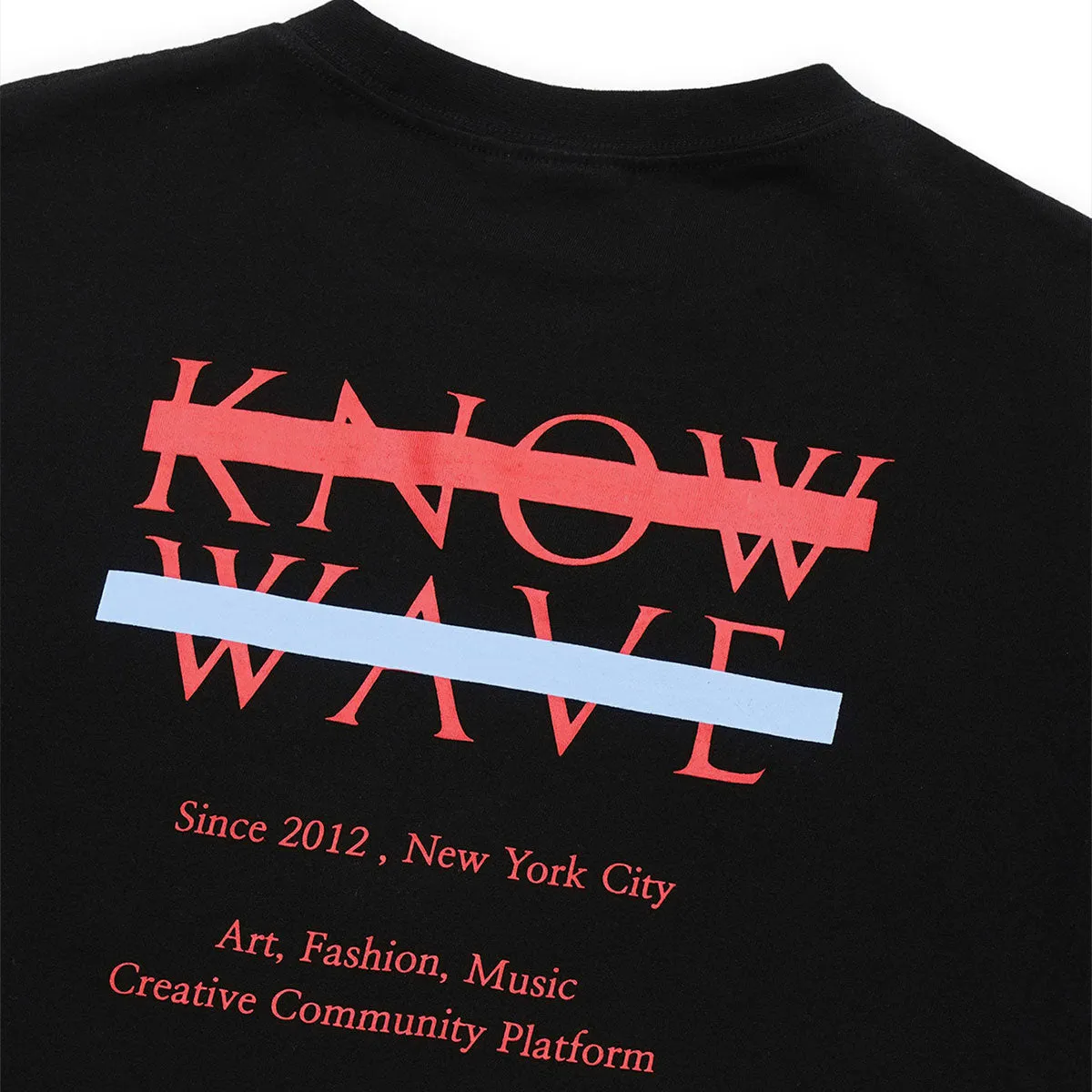 Know Wave Archive Logo T-Shirts in Black, White, and Red - KNT081m