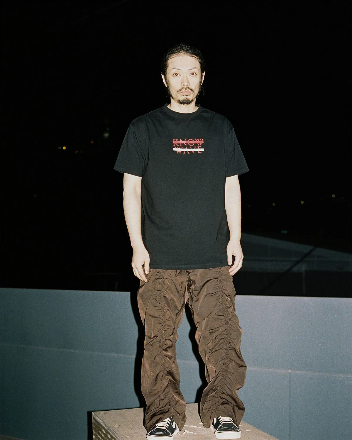 Know Wave Archive Logo T-Shirts in Black, White, and Red - KNT081m