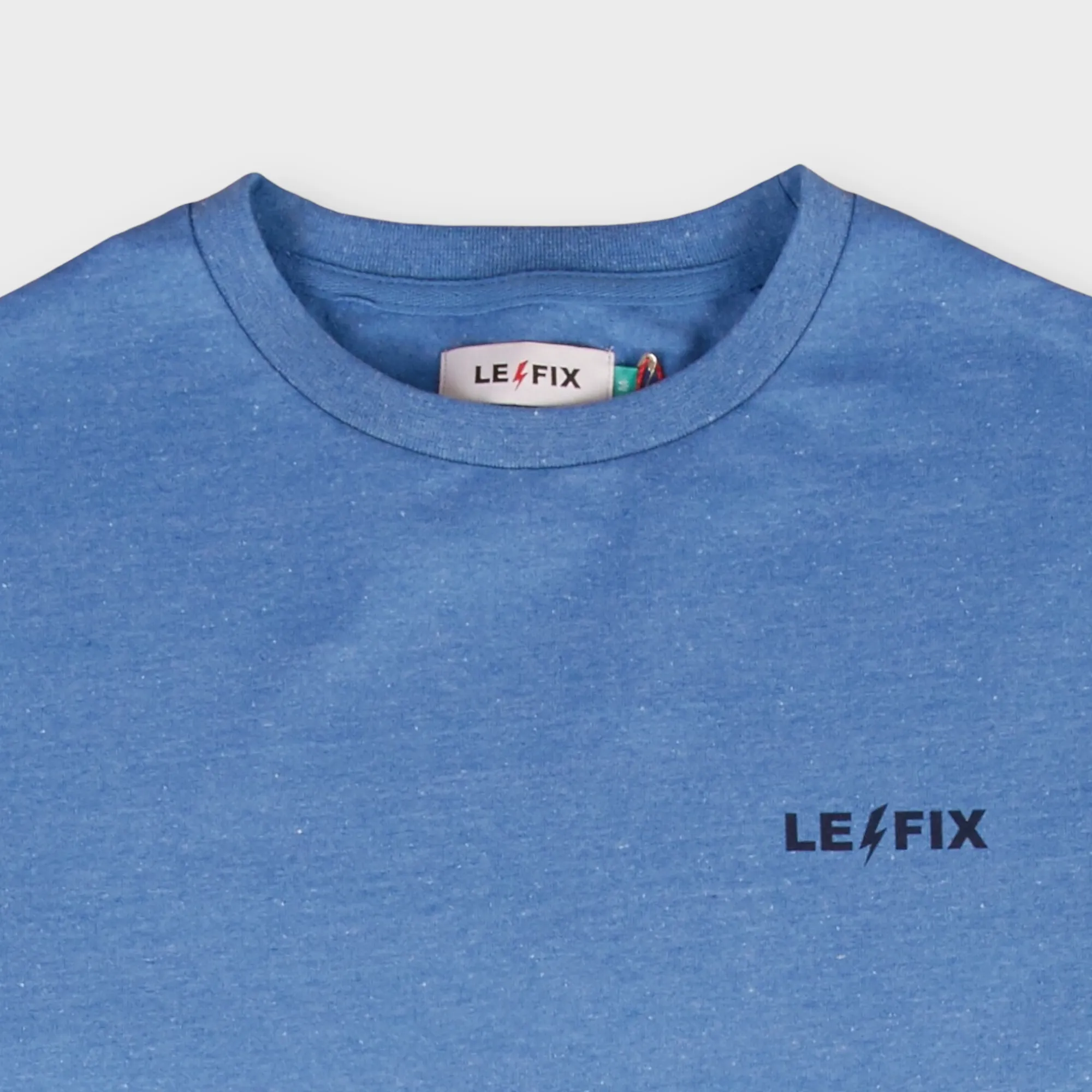Le Fix Klassisk Logo Reg. T-shirt I Blå