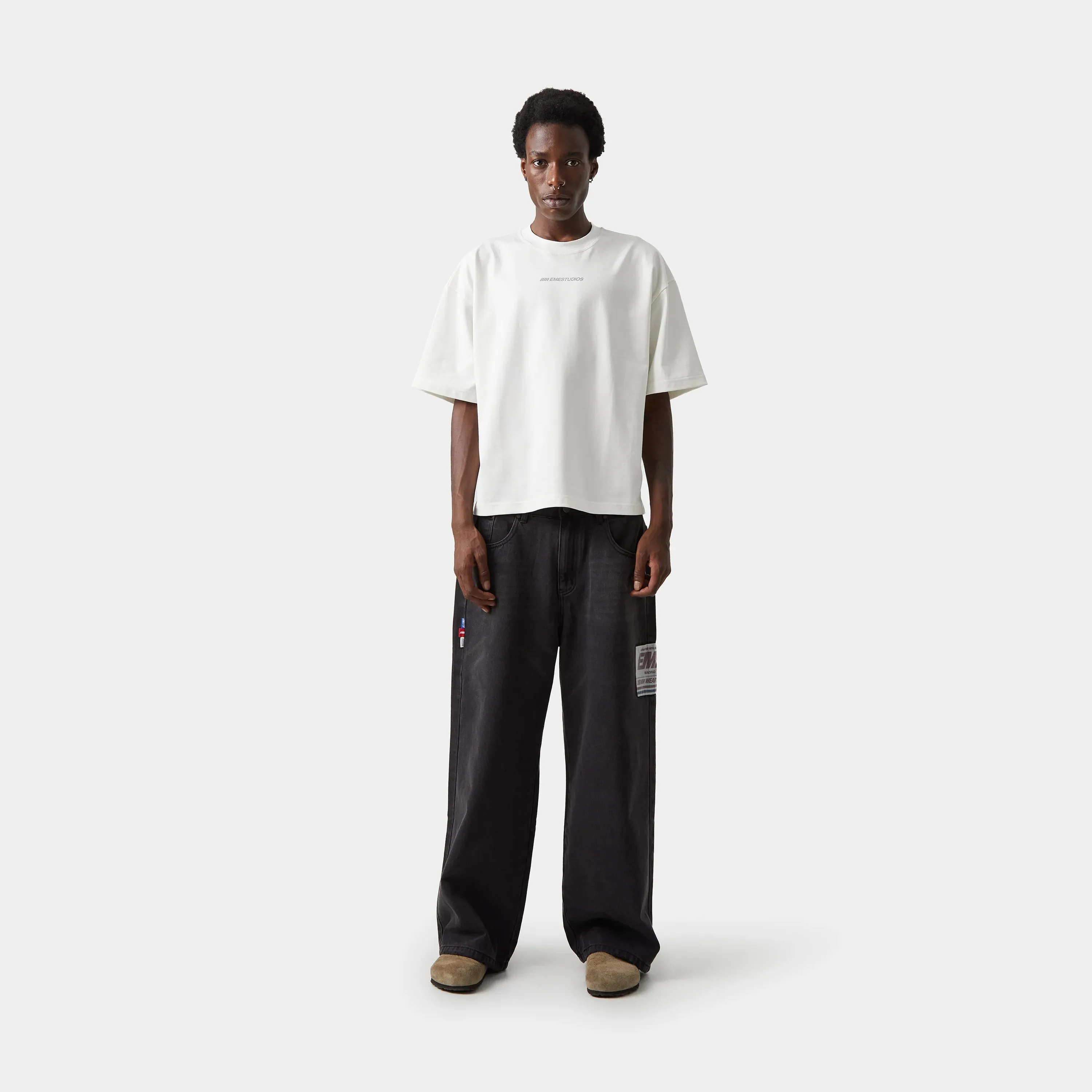 M Plate Off Sand Oversized Tee
