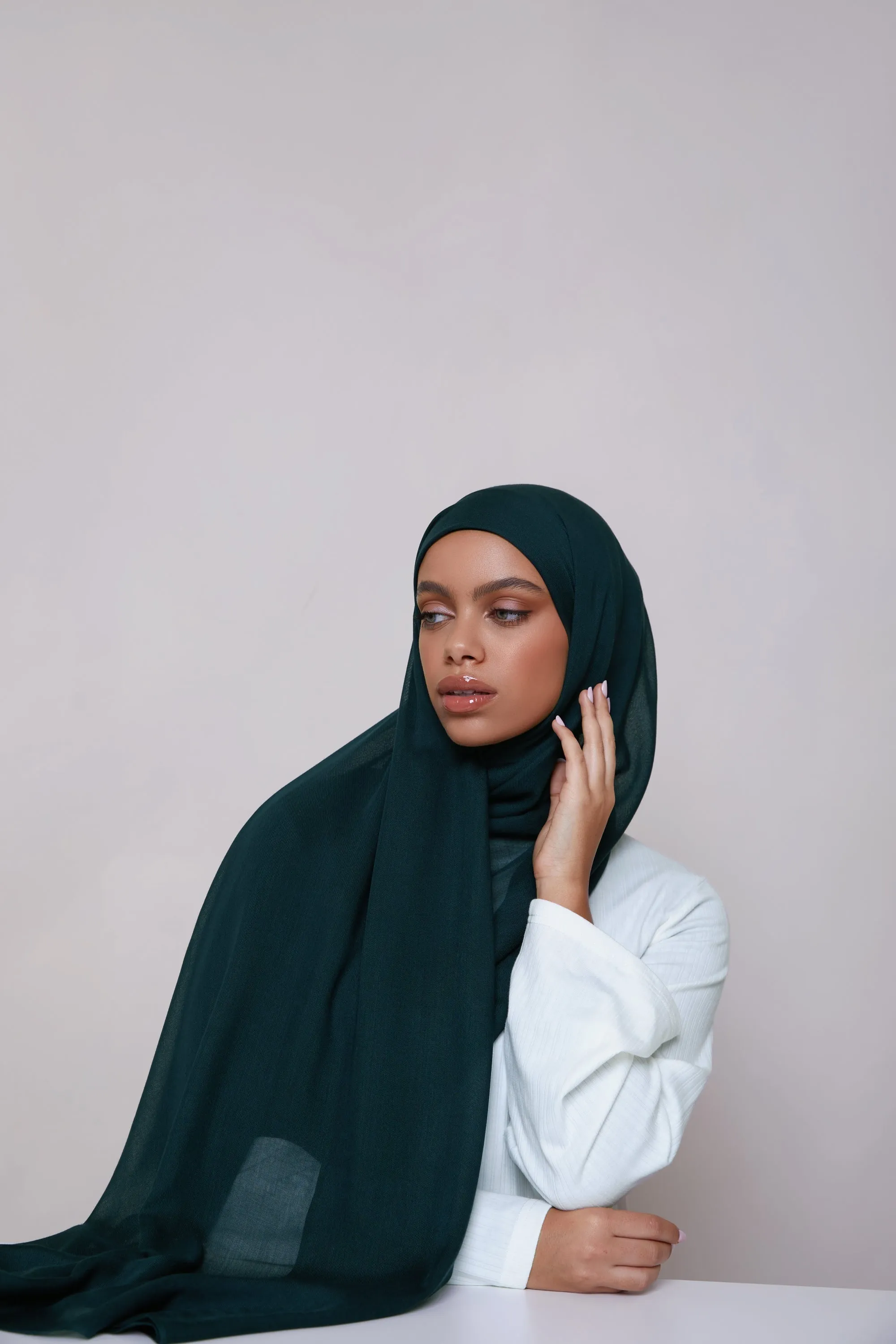 Modal Hijab - Dark Teal