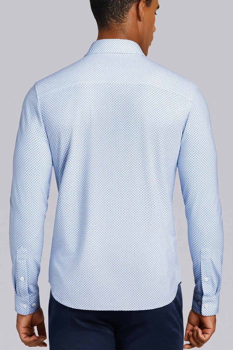 Mosaic Blues In Icy Cotton