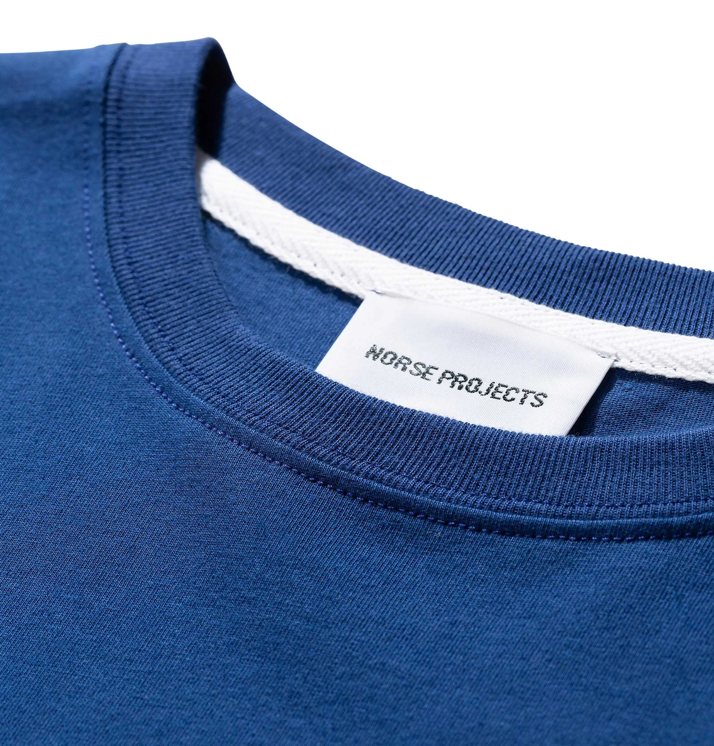 Norse Projects Niels Serif Logo T-Shirt – Twilight Blue