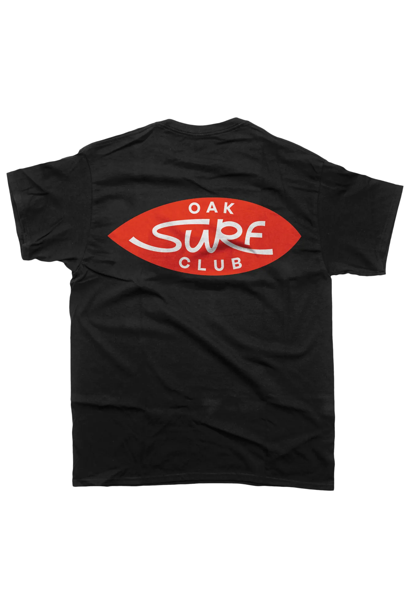 OAK SURF CLUB UNISEX OG TEE - BLACK/RED