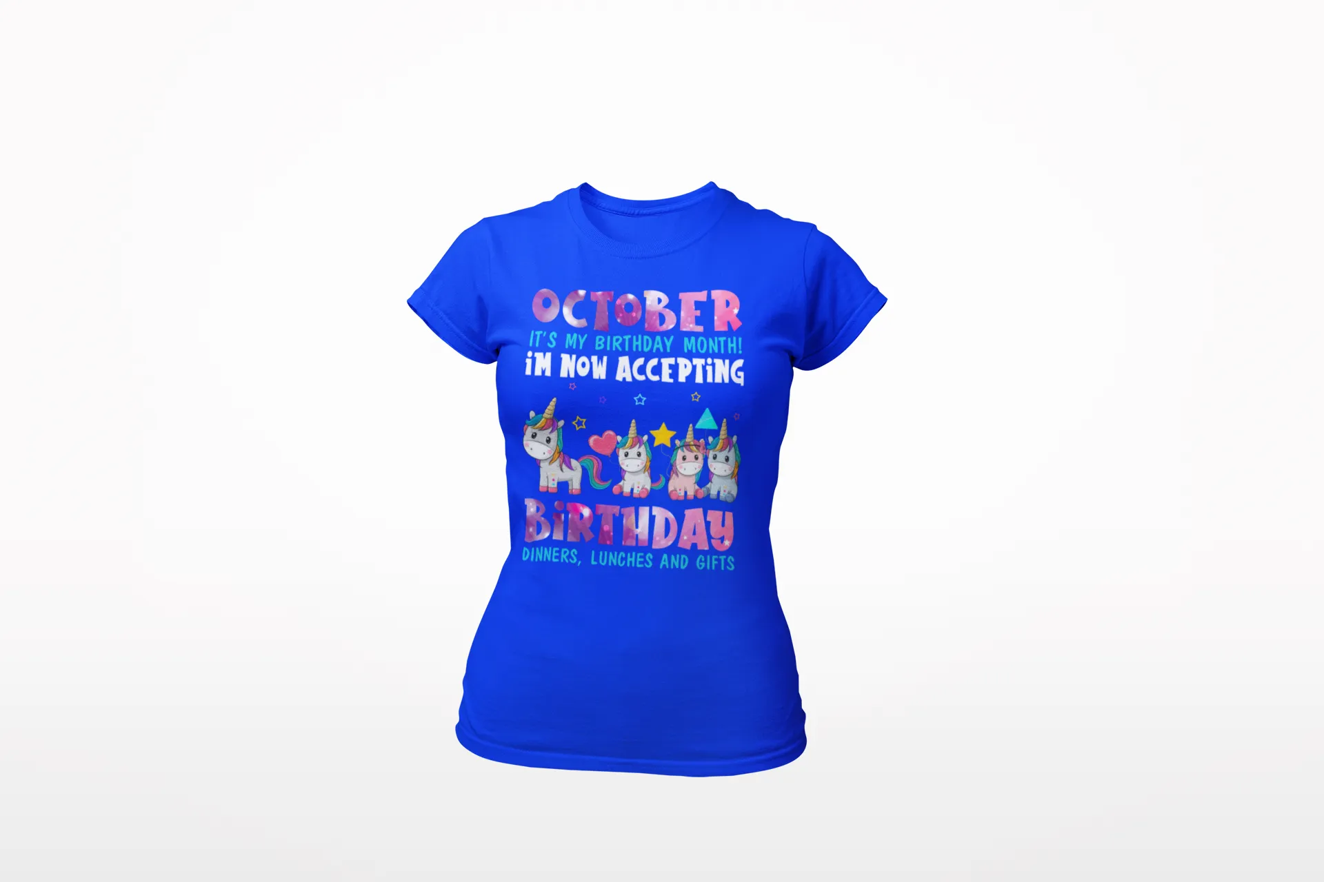 October Is My Birthday Month Graphic T-shirt