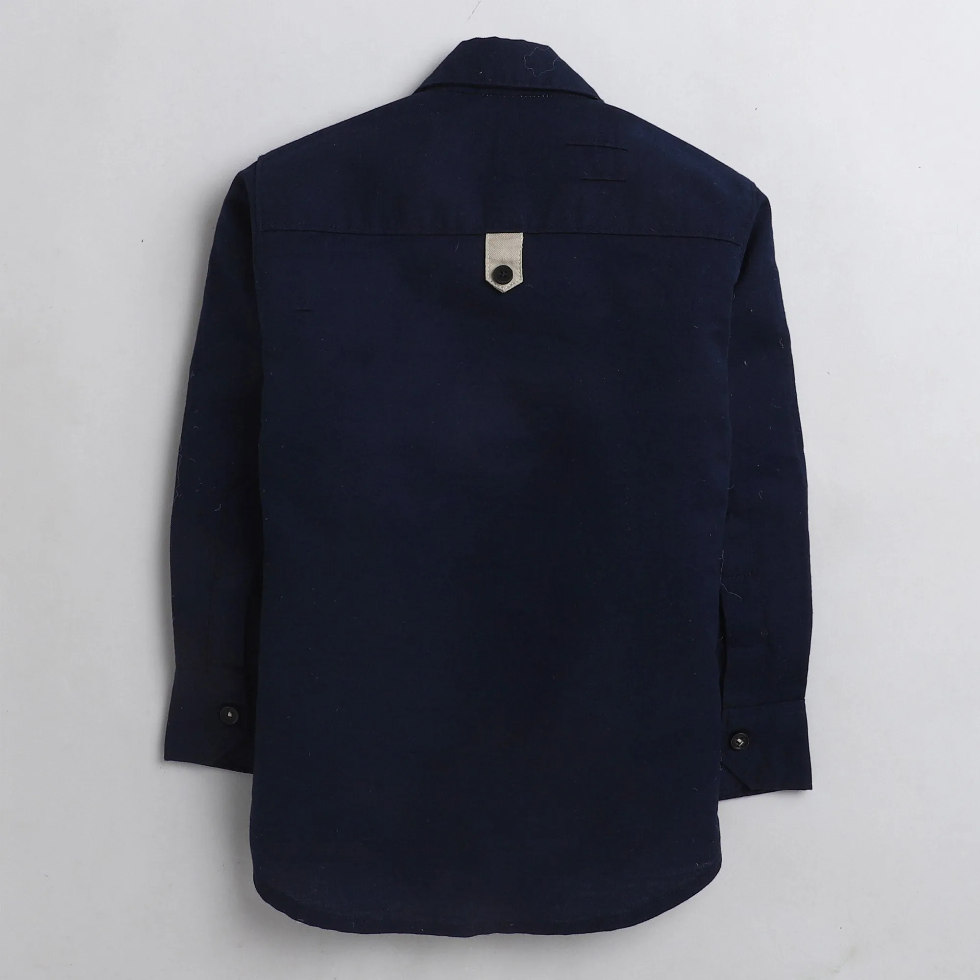 Polka Tots cargo shirt - navy blue