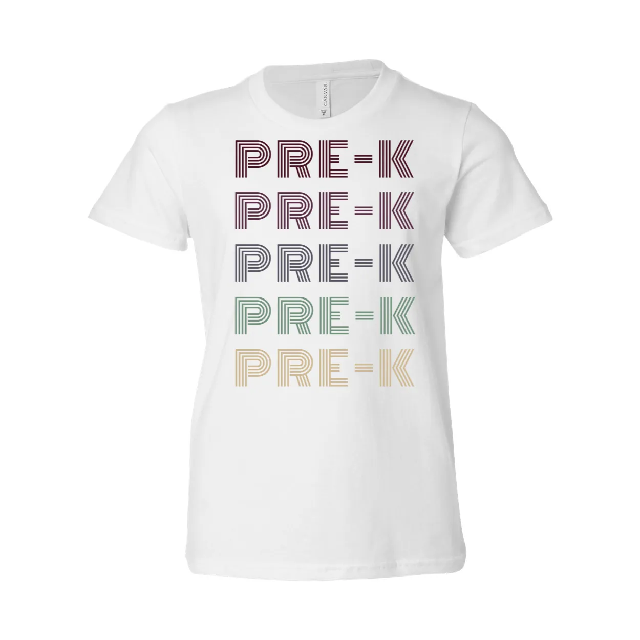 Pre-K YOUTH Retro Font T-Shirt