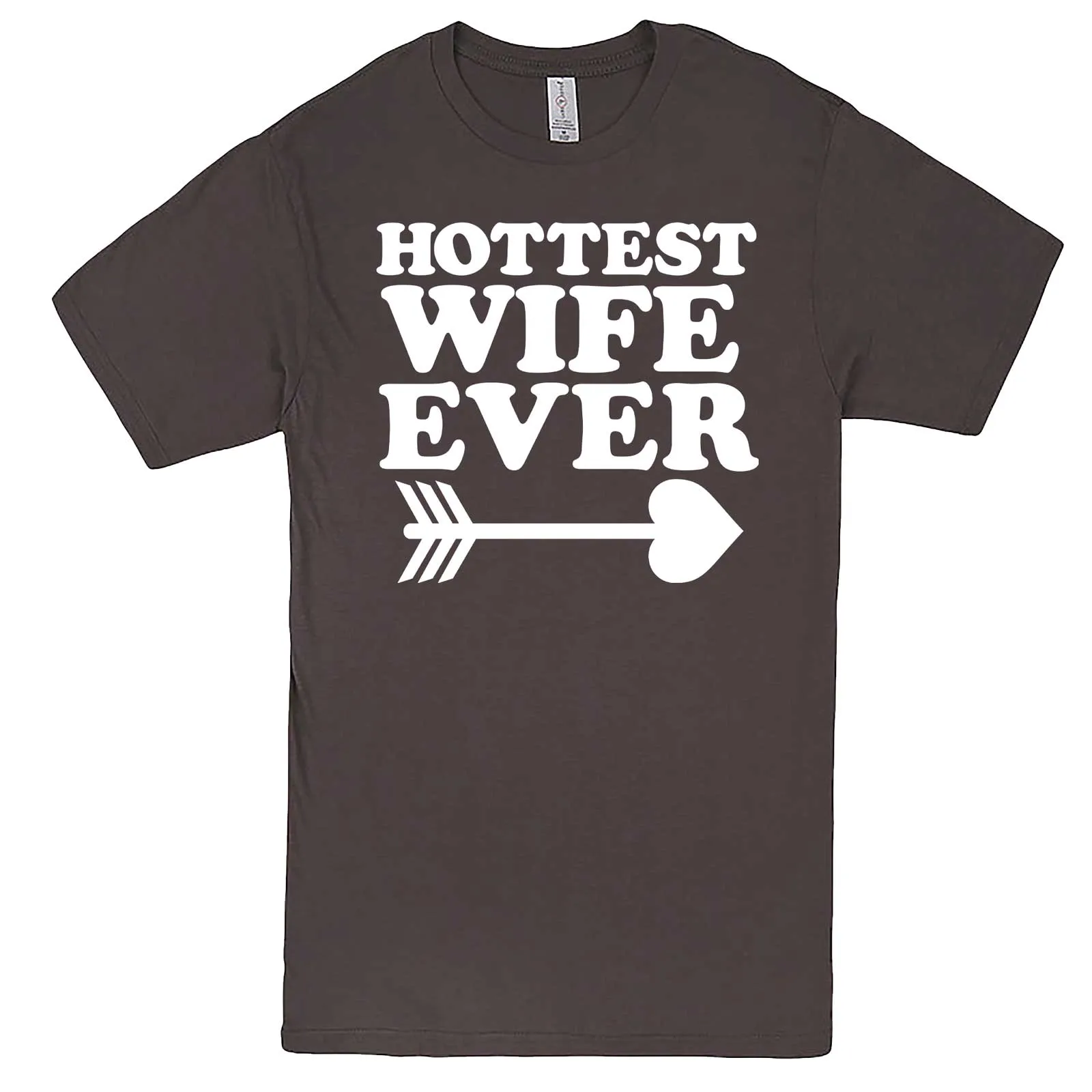 "Hottest Wife Ever, White" men's t-shirt