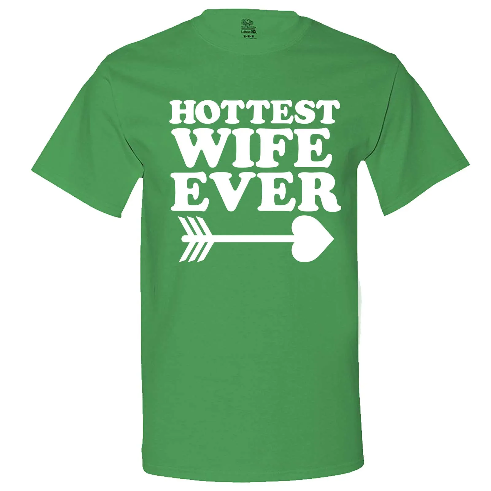 "Hottest Wife Ever, White" men's t-shirt