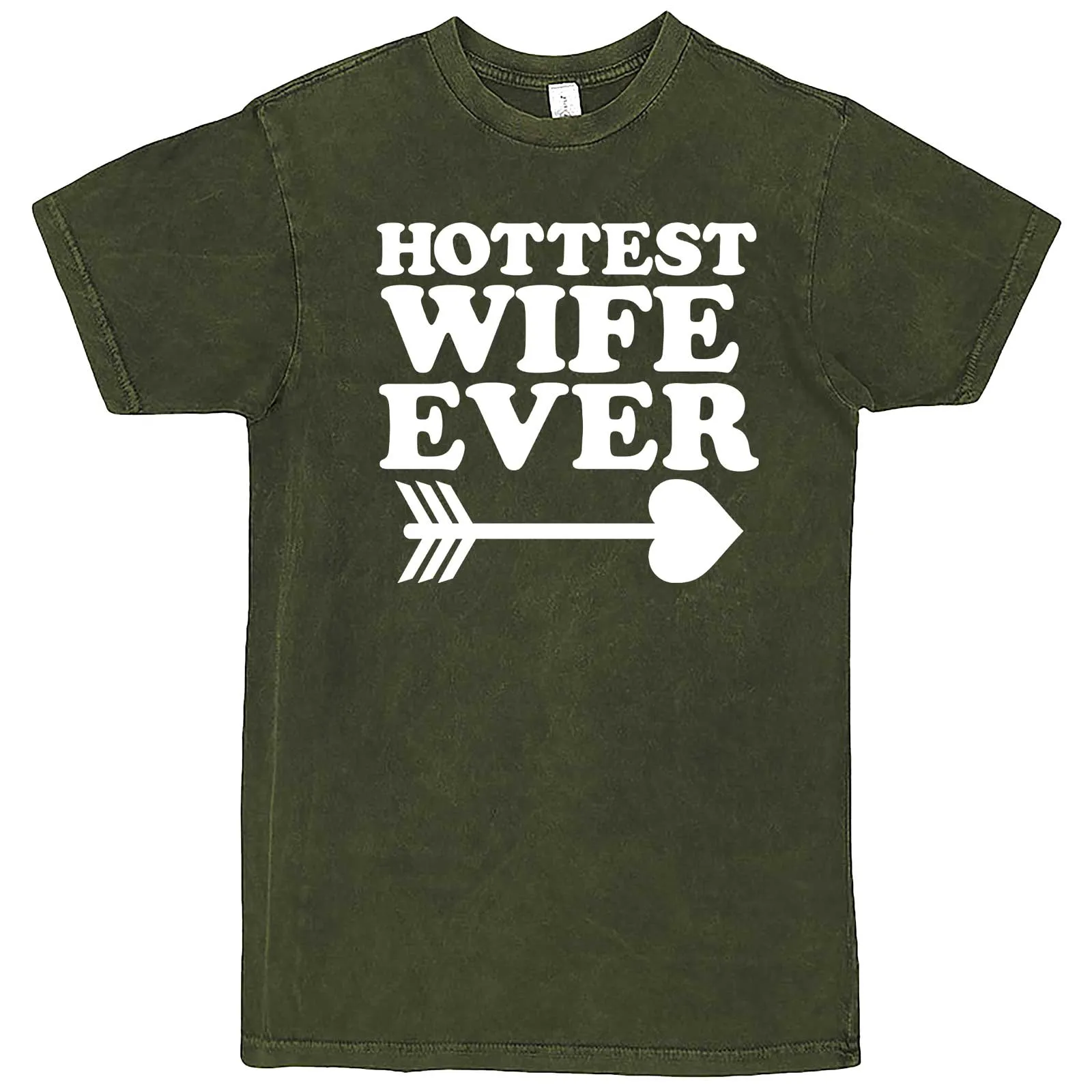 "Hottest Wife Ever, White" men's t-shirt