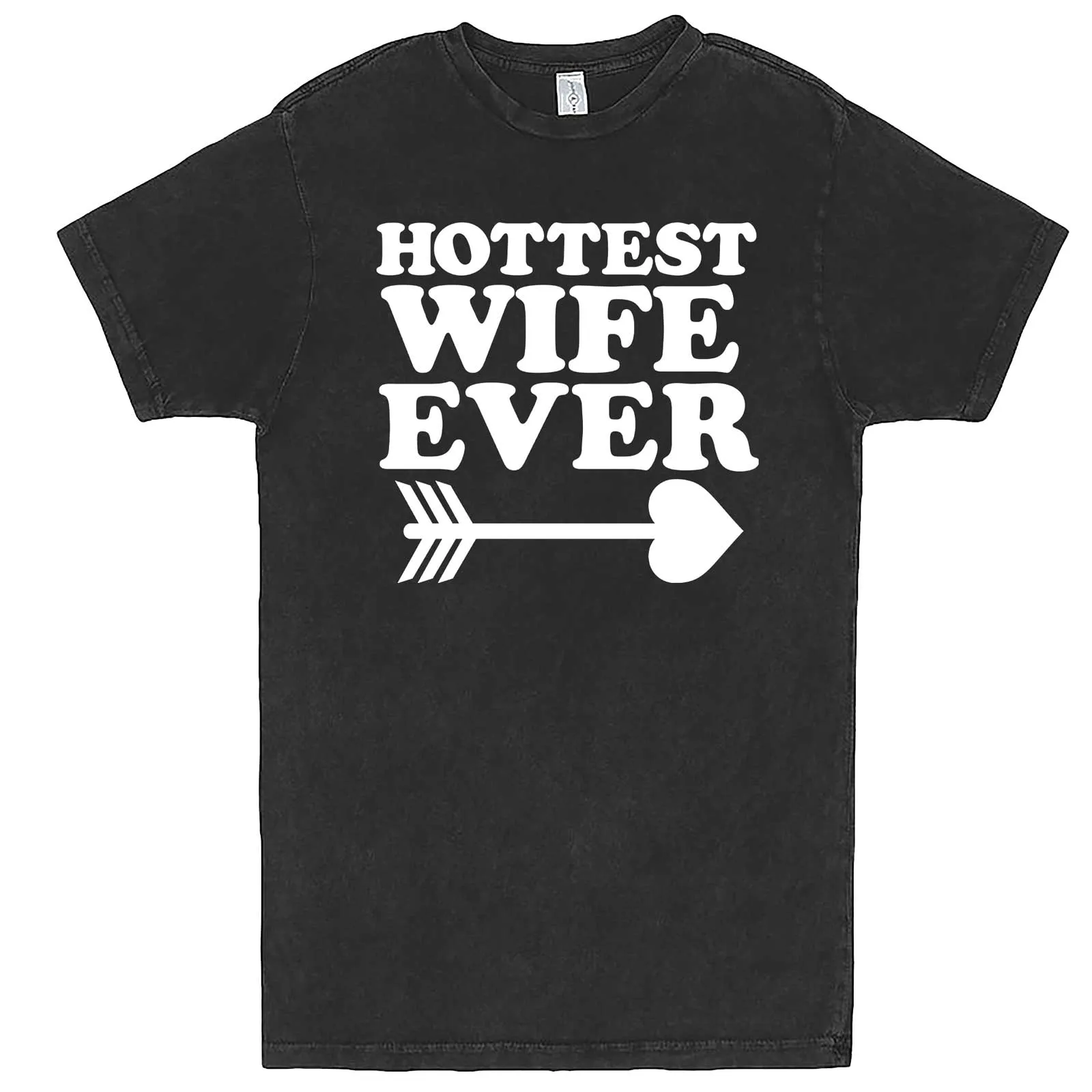 "Hottest Wife Ever, White" men's t-shirt