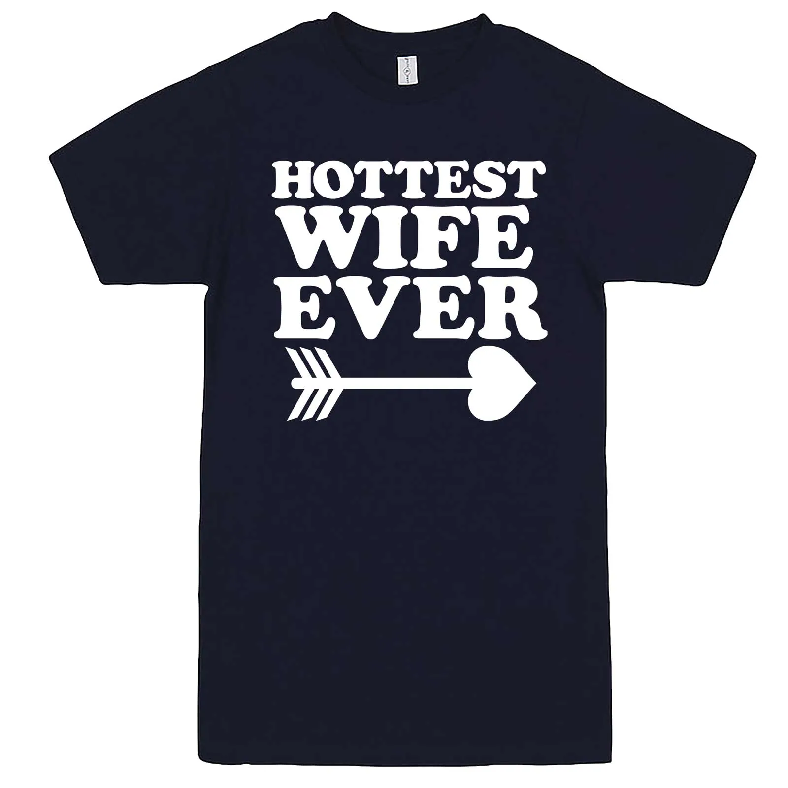 "Hottest Wife Ever, White" men's t-shirt