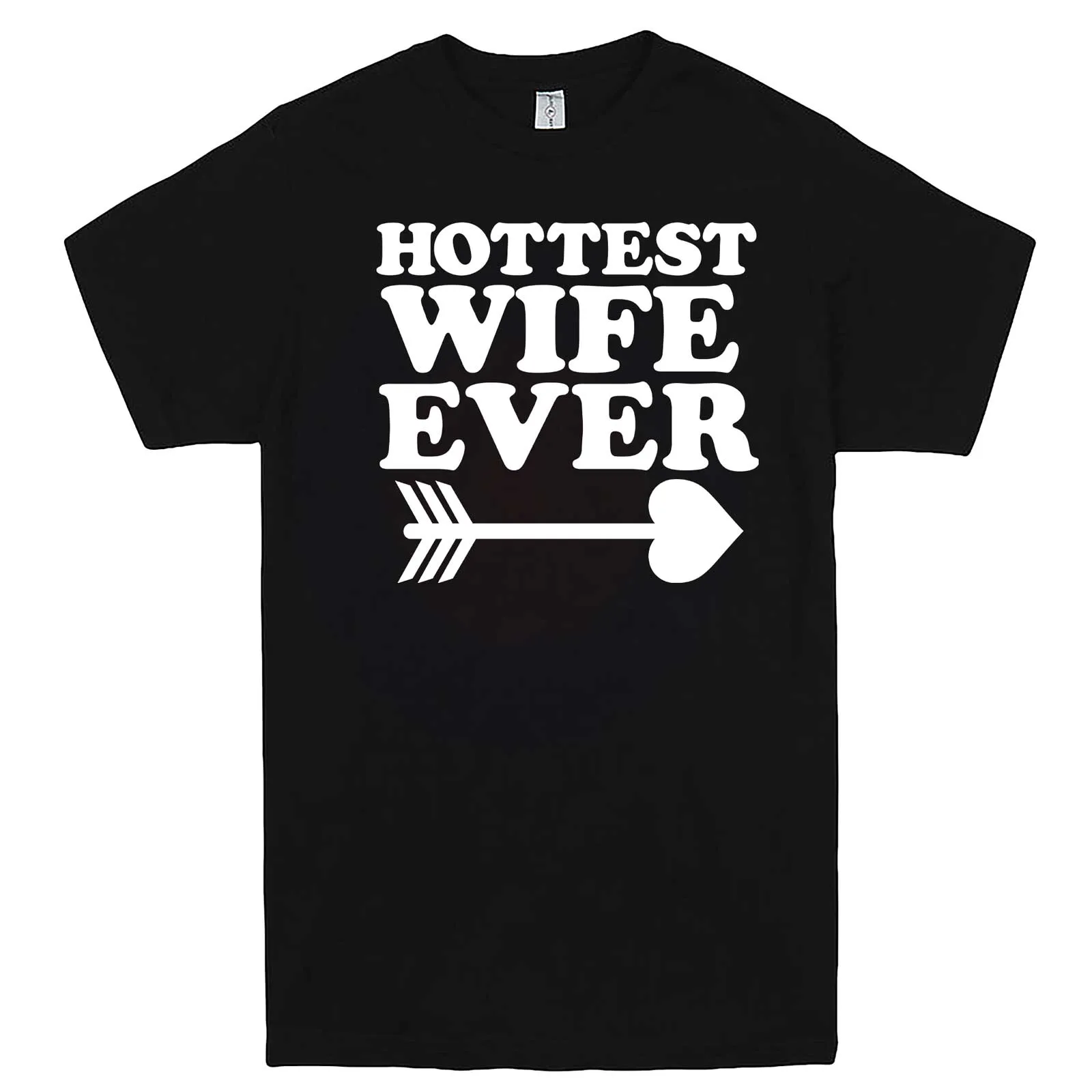 "Hottest Wife Ever, White" men's t-shirt