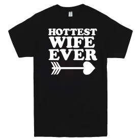 "Hottest Wife Ever, White" men's t-shirt