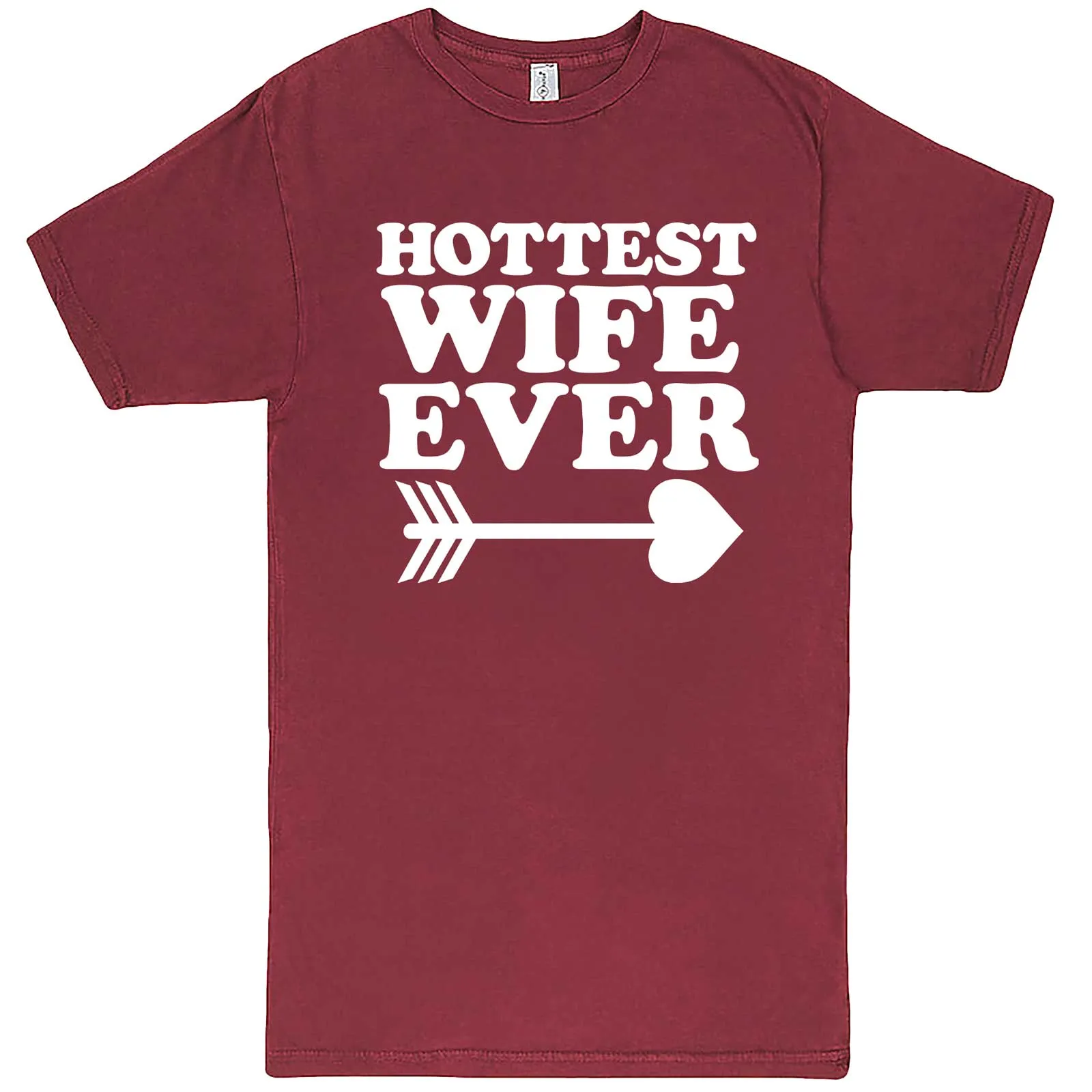 "Hottest Wife Ever, White" men's t-shirt