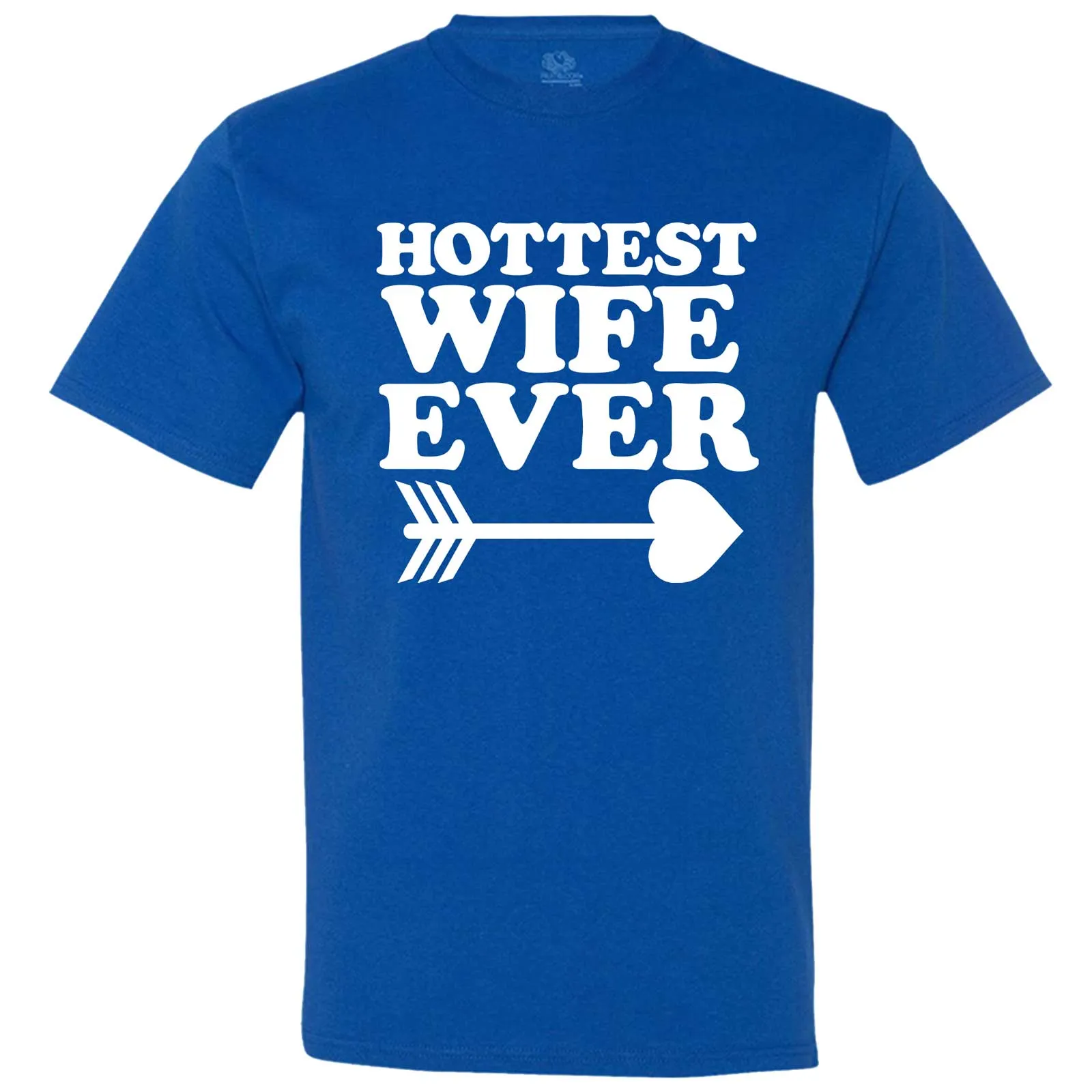 "Hottest Wife Ever, White" men's t-shirt