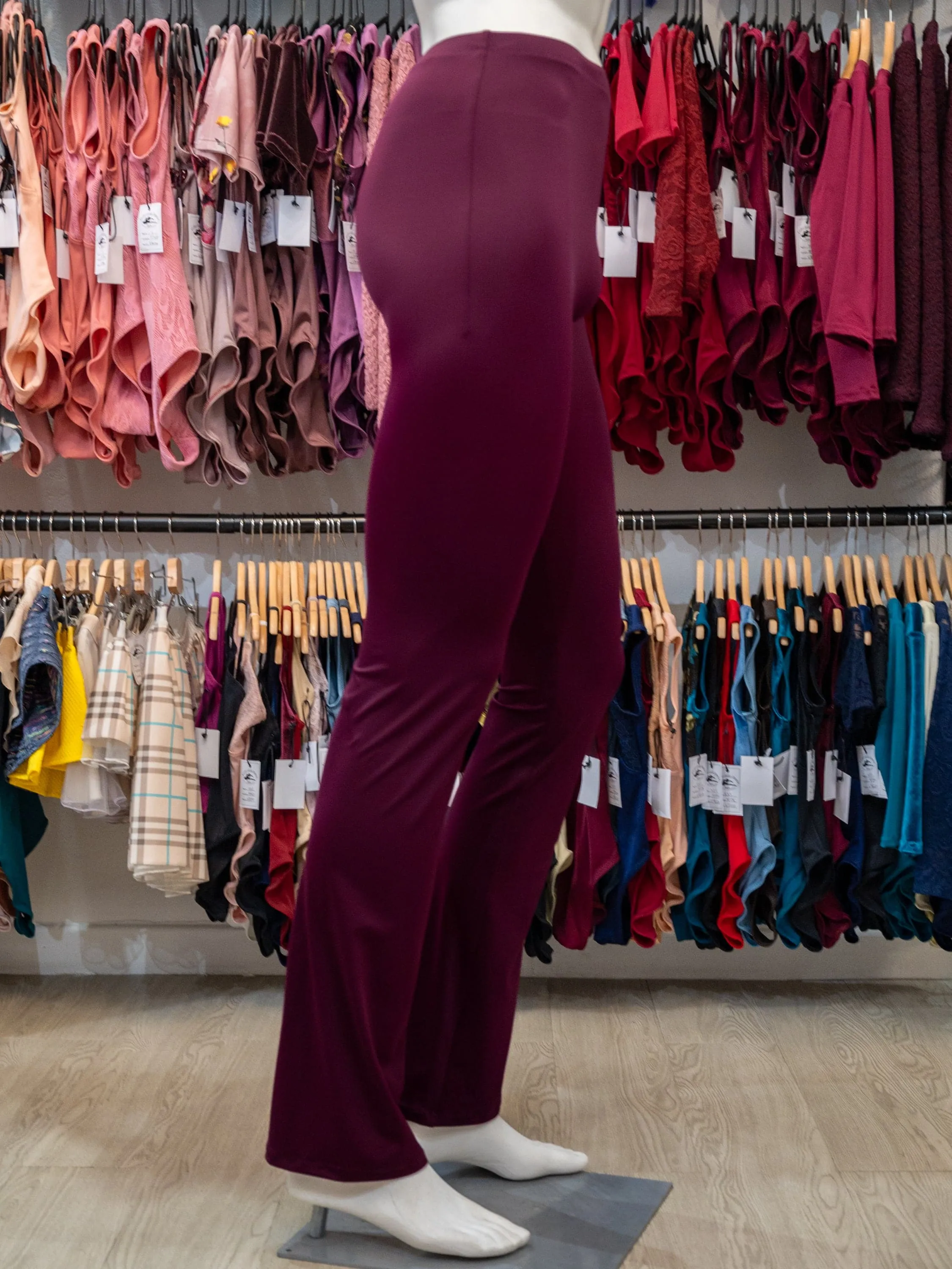 Red-purple Flared Dance Pants MP475