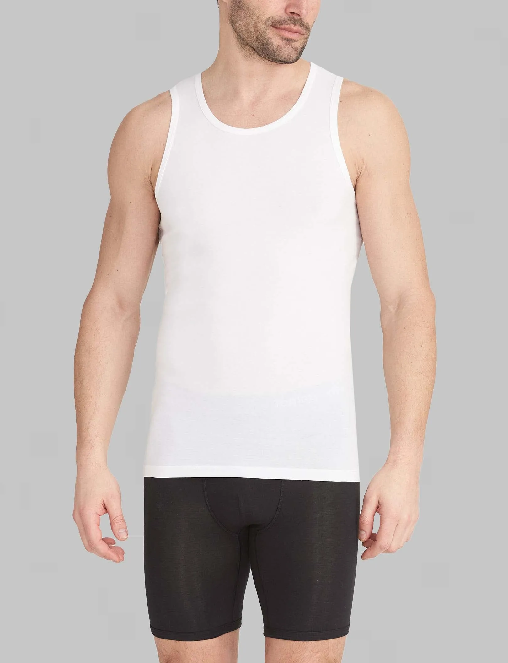 Second Skin Tank Stay-Tucked Undershirt (3-Pack)