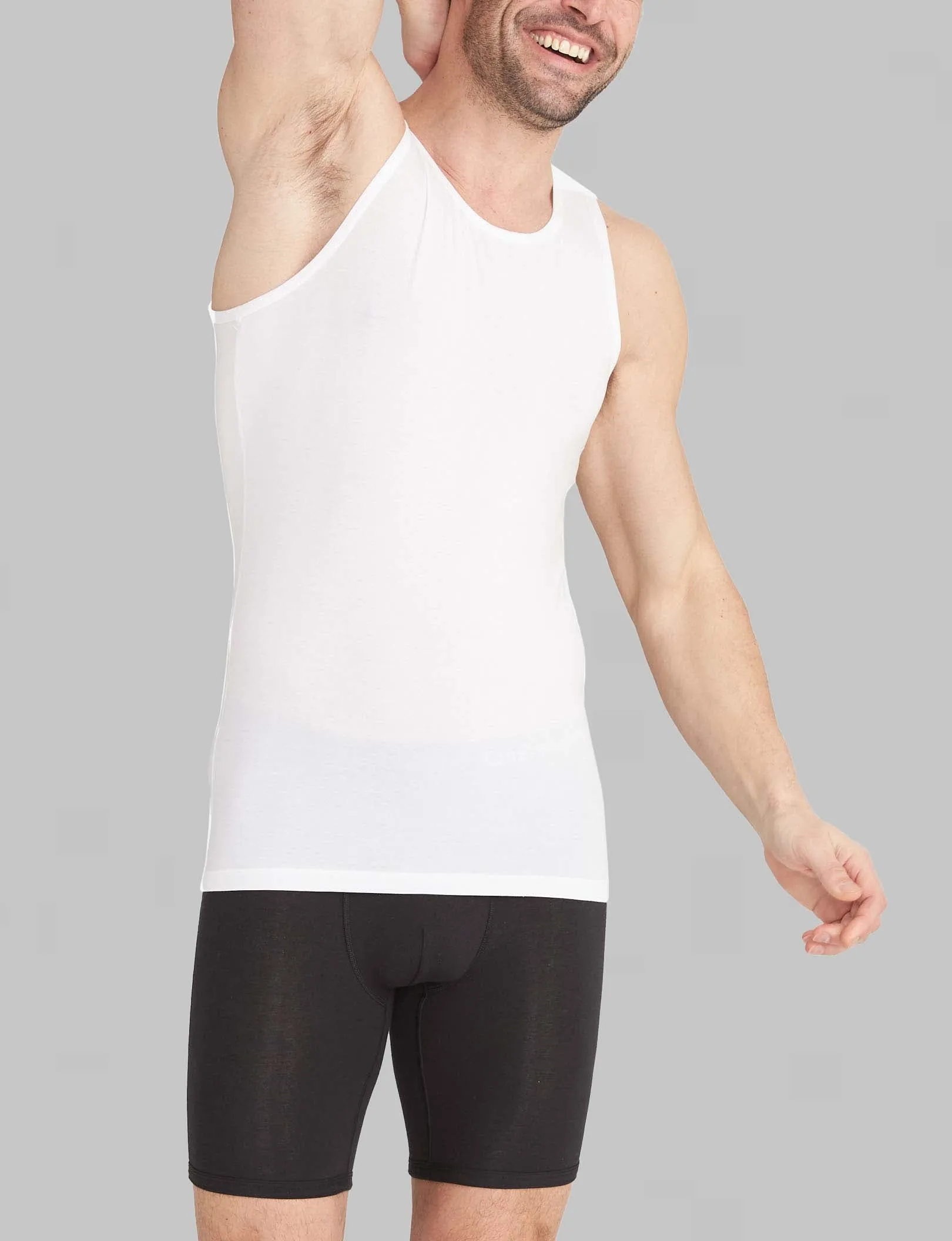 Second Skin Tank Stay-Tucked Undershirt (3-Pack)