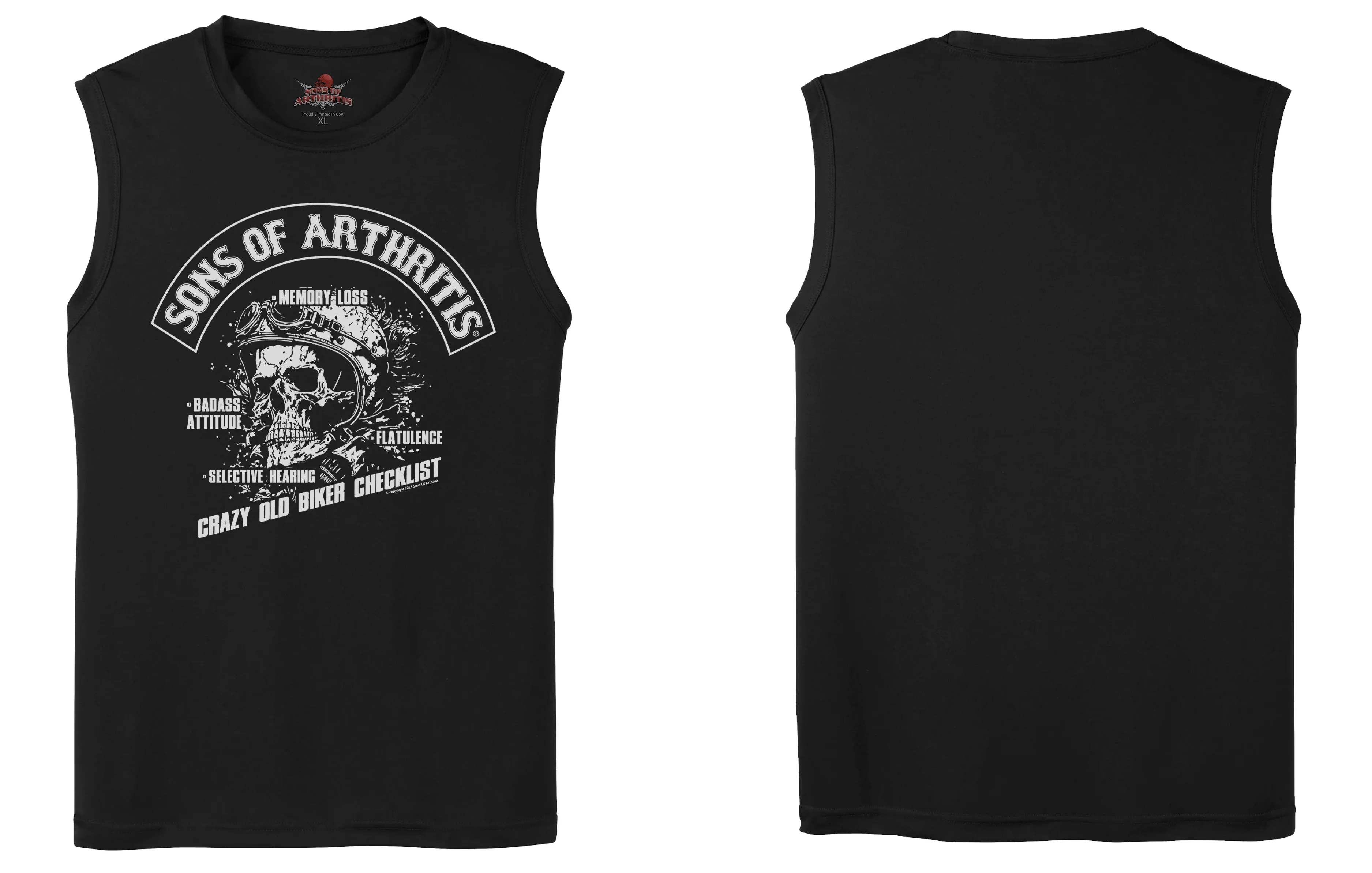 Sons of Arthritis Biker Checklist Chapter - Black (See More Styles)