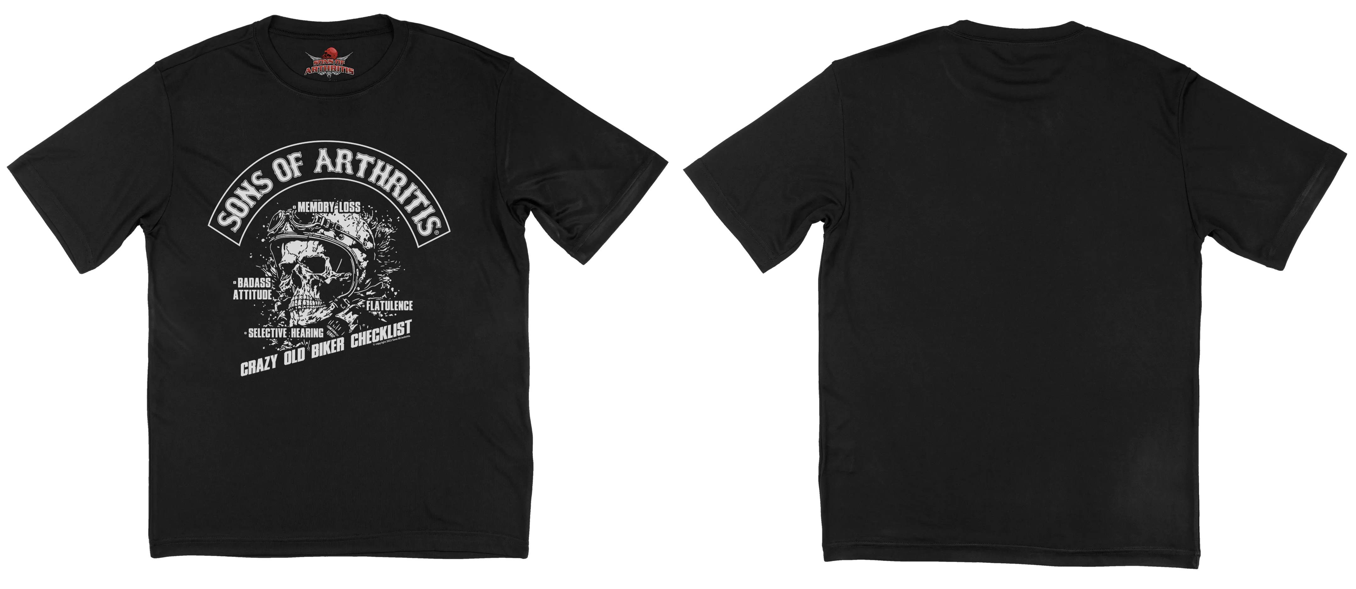 Sons of Arthritis Biker Checklist Chapter - Black (See More Styles)