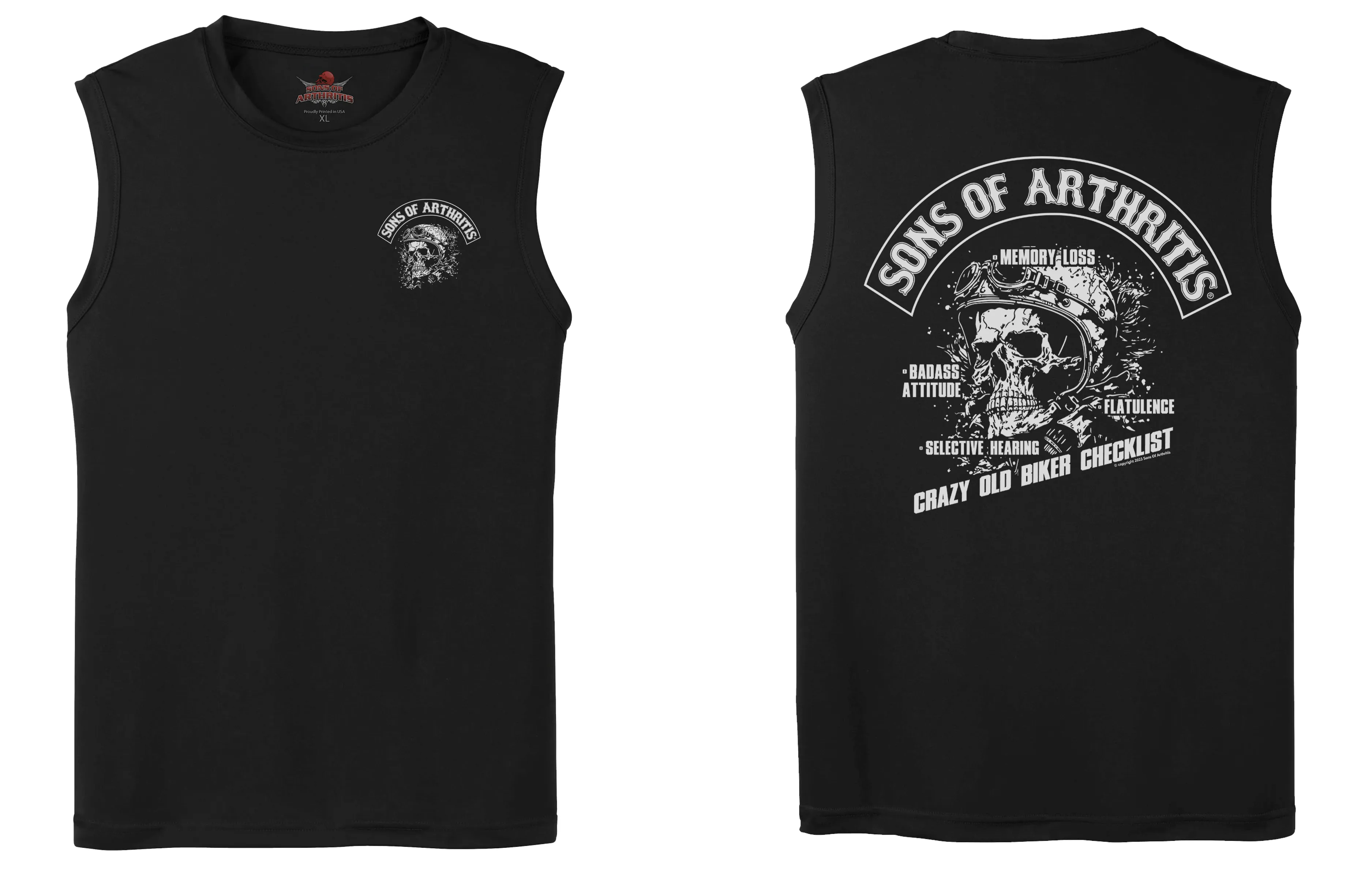 Sons of Arthritis Biker Checklist Chapter - Black (See More Styles)