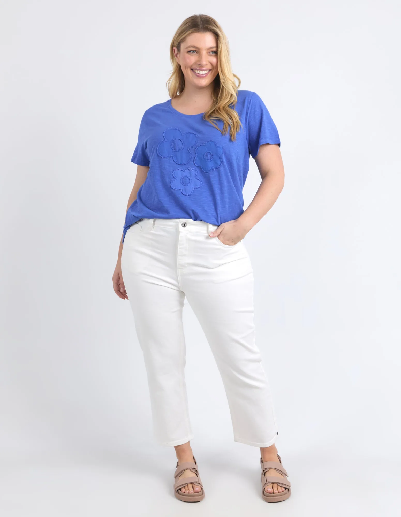 Tapestry Tee Royal Blue