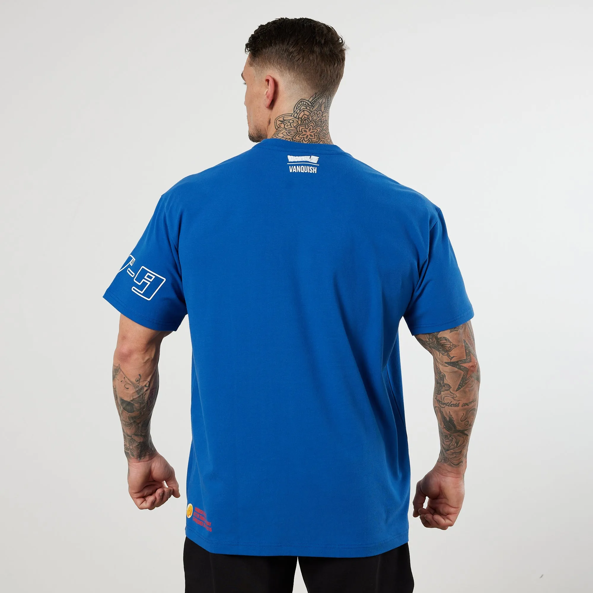 Vanquish DBZ CS Vegeta Royal Blue Oversized T Shirt