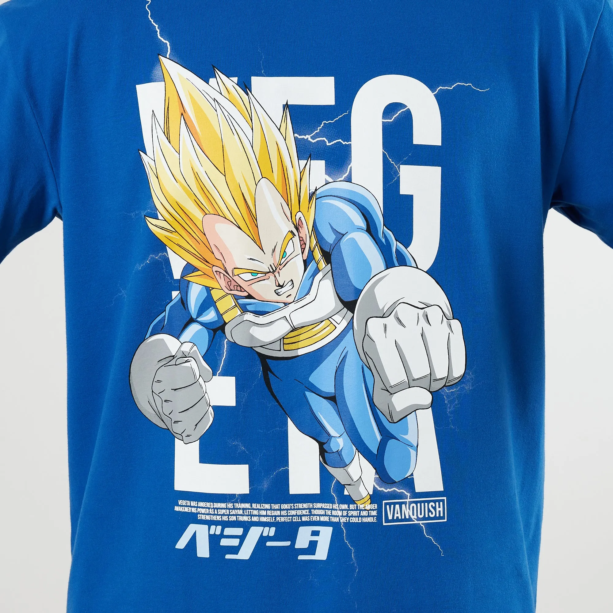 Vanquish DBZ CS Vegeta Royal Blue Oversized T Shirt