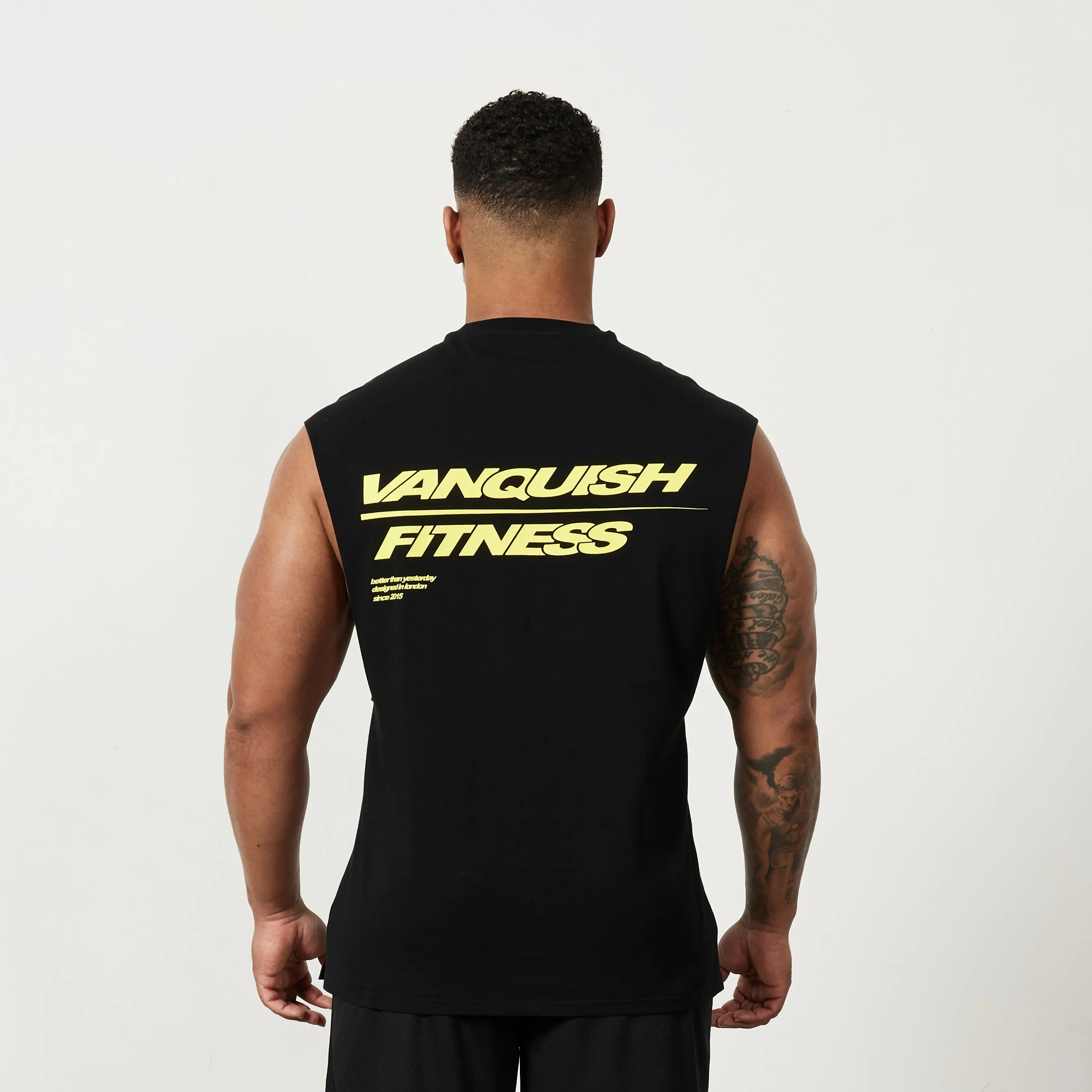 Vanquish Speed Black Oversized Sleeveless T Shirt