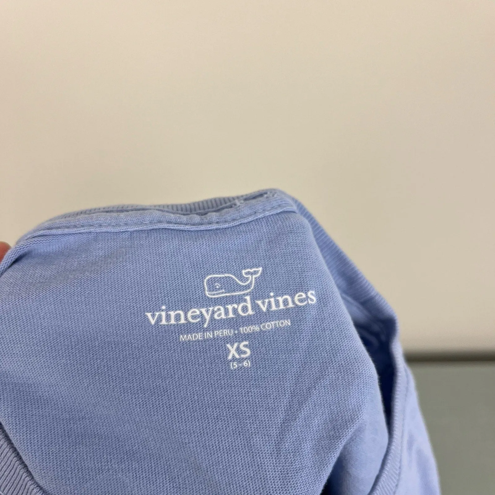 Vineyard Vines Girls Whale Pocket Tee XS 5-6