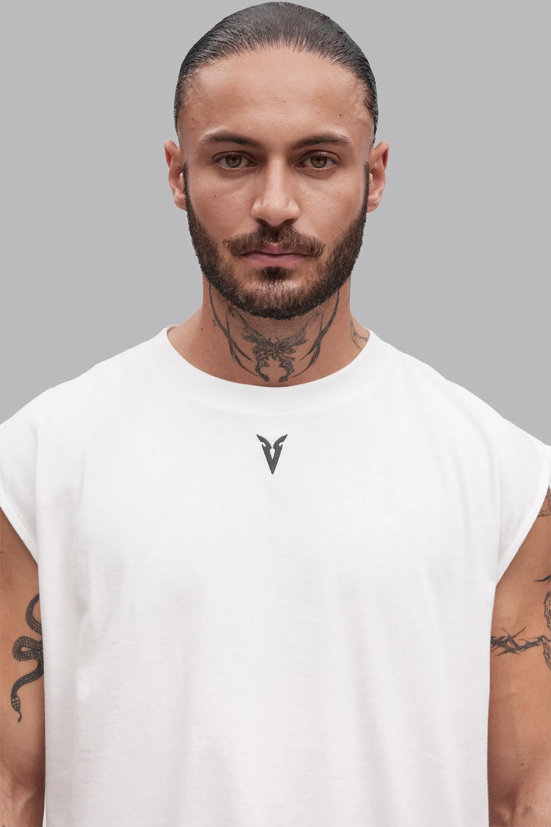 V_LYFE220 SLEEVELESS T-SHIRT - Optic White