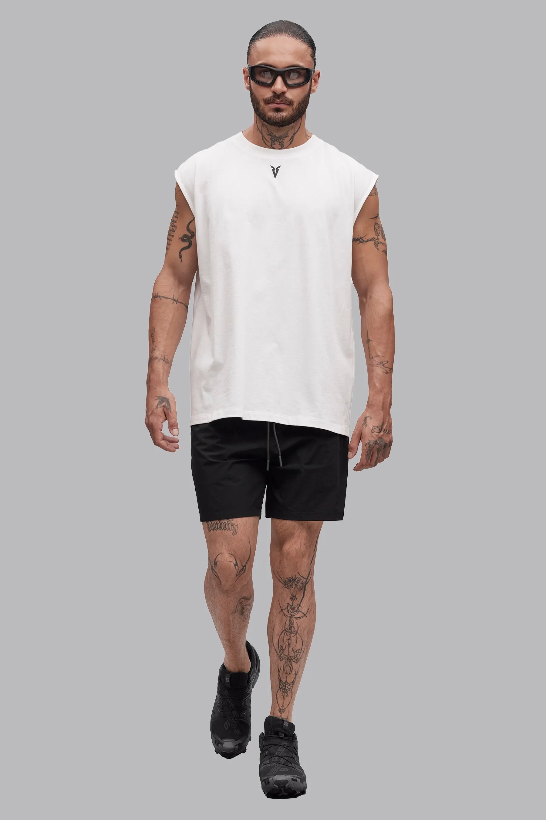 V_LYFE220 SLEEVELESS T-SHIRT - Optic White