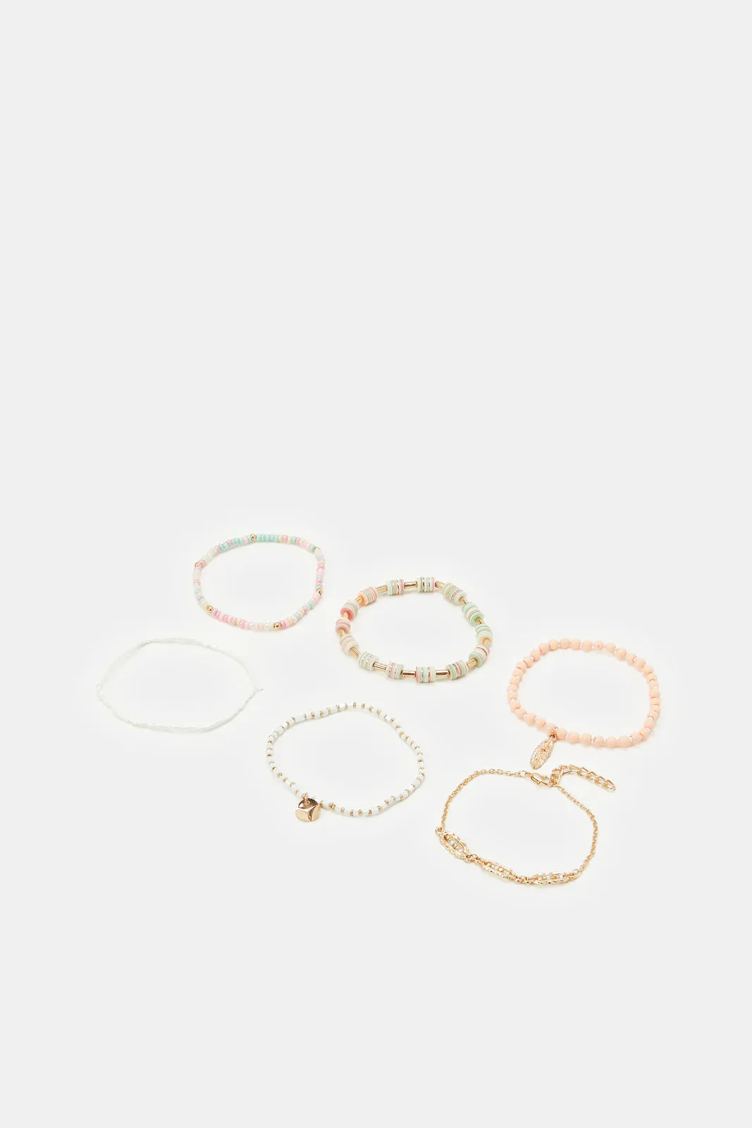 Women Assorted Embellished Bracelet Set (6 Piece)