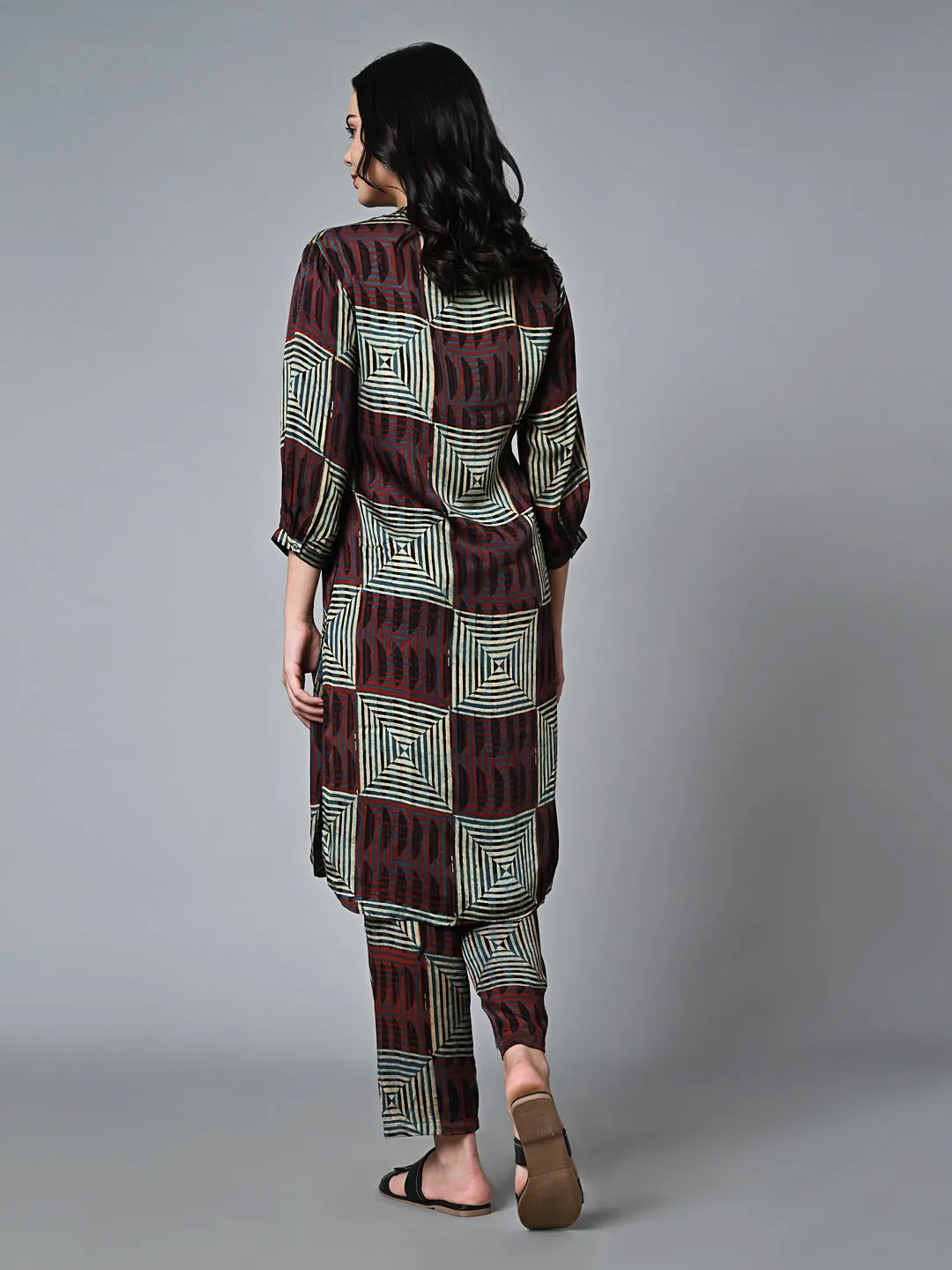 Women's Multi Viscose Modal Regular Fit Kurta