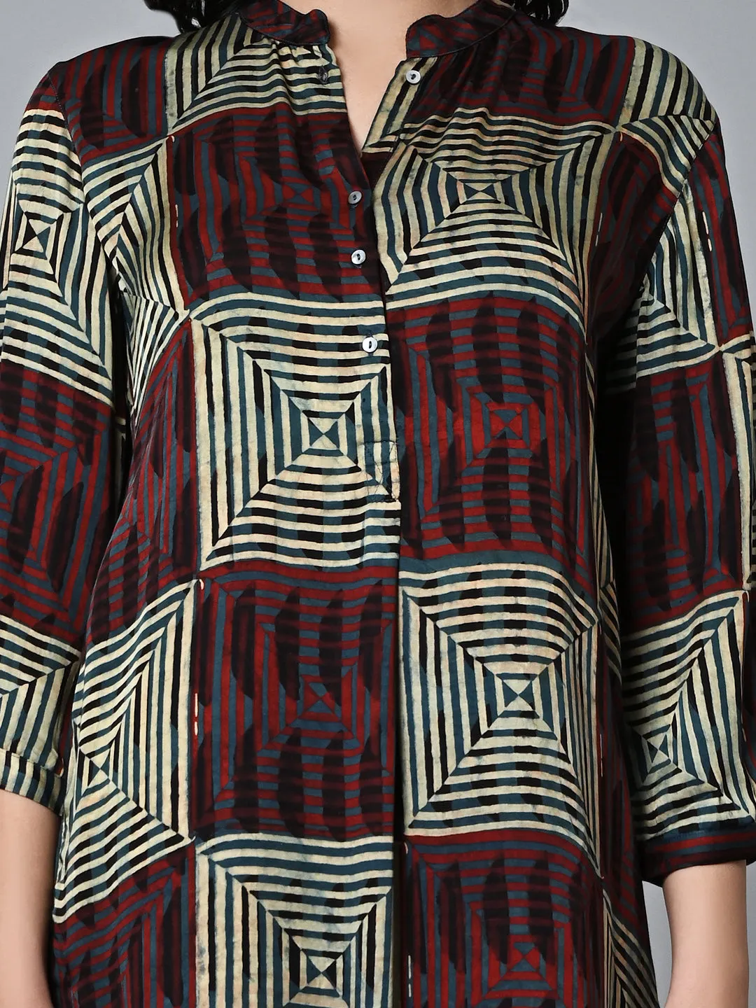Women's Multi Viscose Modal Regular Fit Kurta
